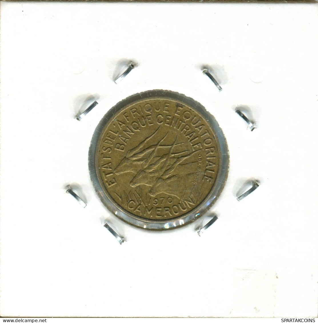 5 FRANCS 1970 Equatorial African States CAMEROON Coin #AS325.U - Cameroun