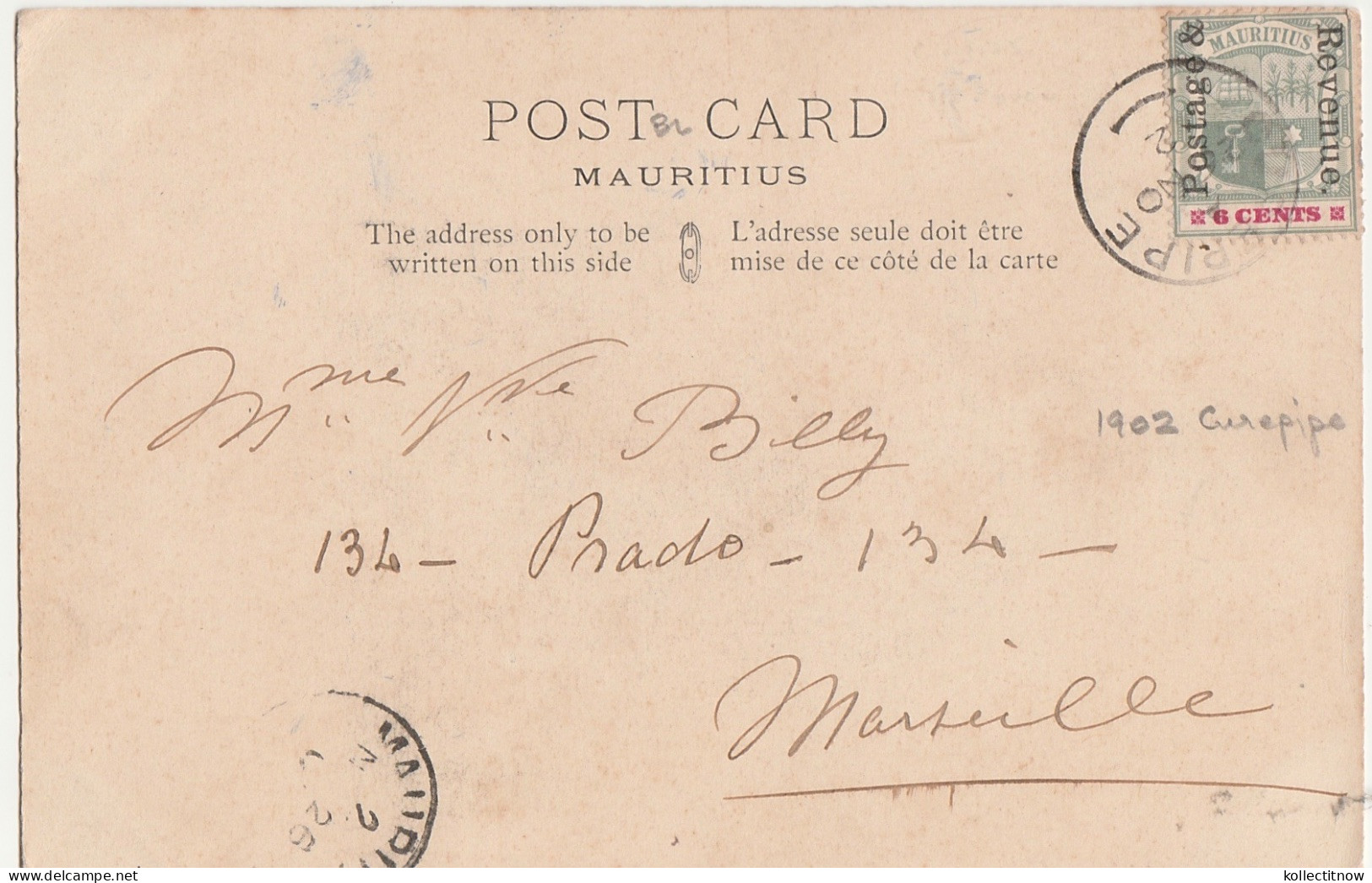 PIETER BOTH - 6 CENT STAMP - 1904 - MAURITIUS - Maurice