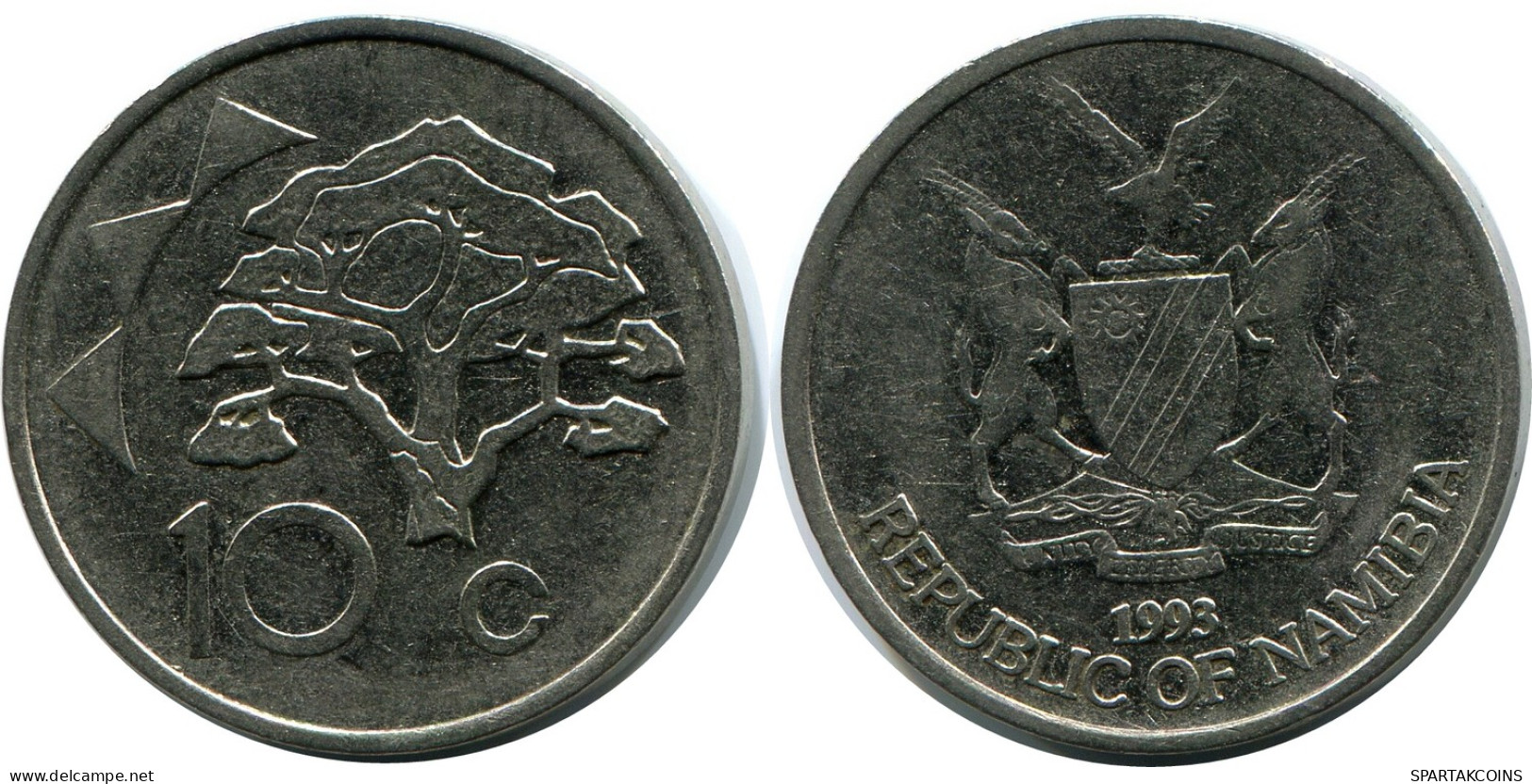 10 DOLLARS 1993 NAMIBIE NAMIBIA Pièce #AP912.F - Namibie