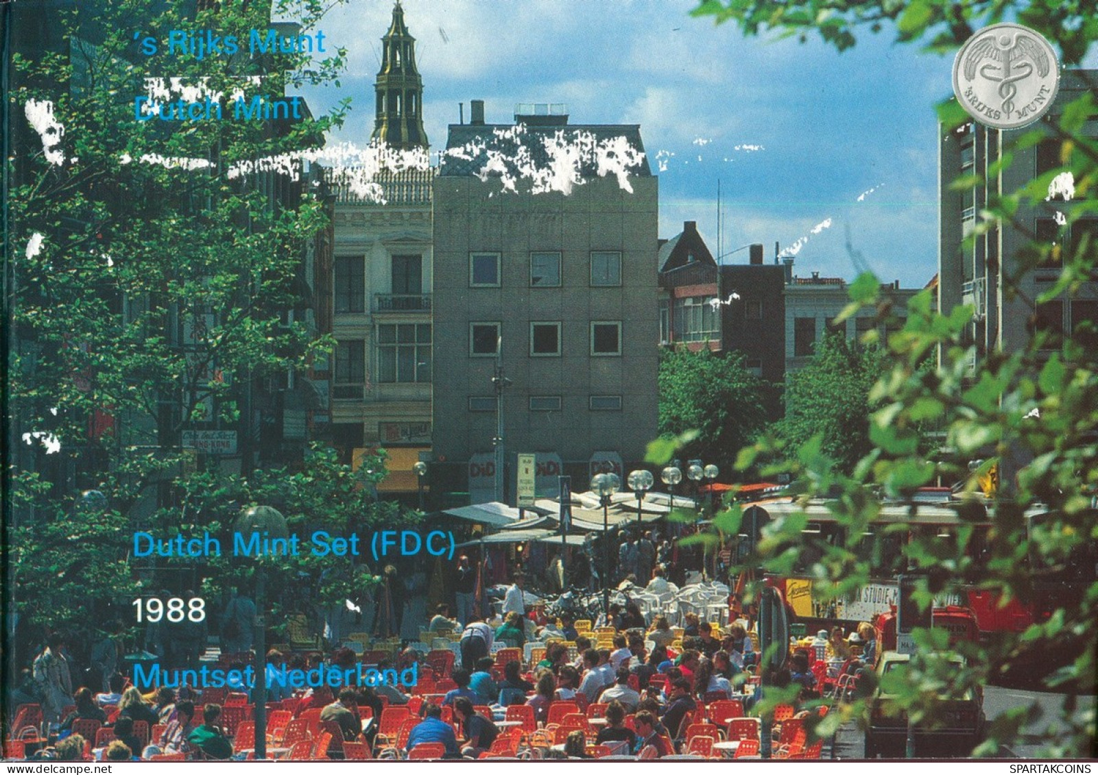 NÉERLANDAIS NETHERLANDS 1988 MINT SET 6 Pièce + MEDAL #SET1105.7.F - Jahressets & Polierte Platten