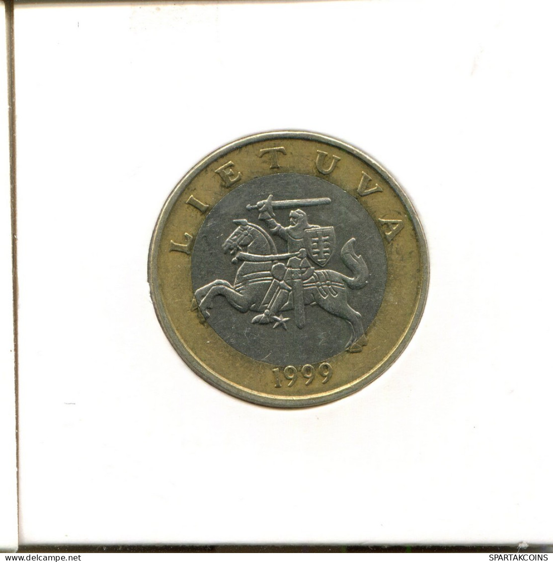 2 LITAI 1999 LITUANIE LITHUANIA BIMETALLIC Pièce #AS698.F - Lithuania