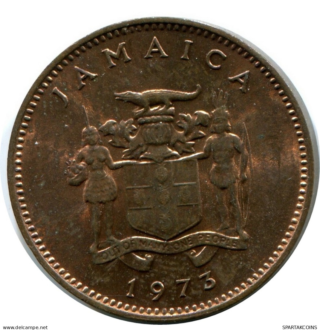 1 CENT 1973 JAMAÏQUE JAMAICA Pièce #AX924.F - Jamaique