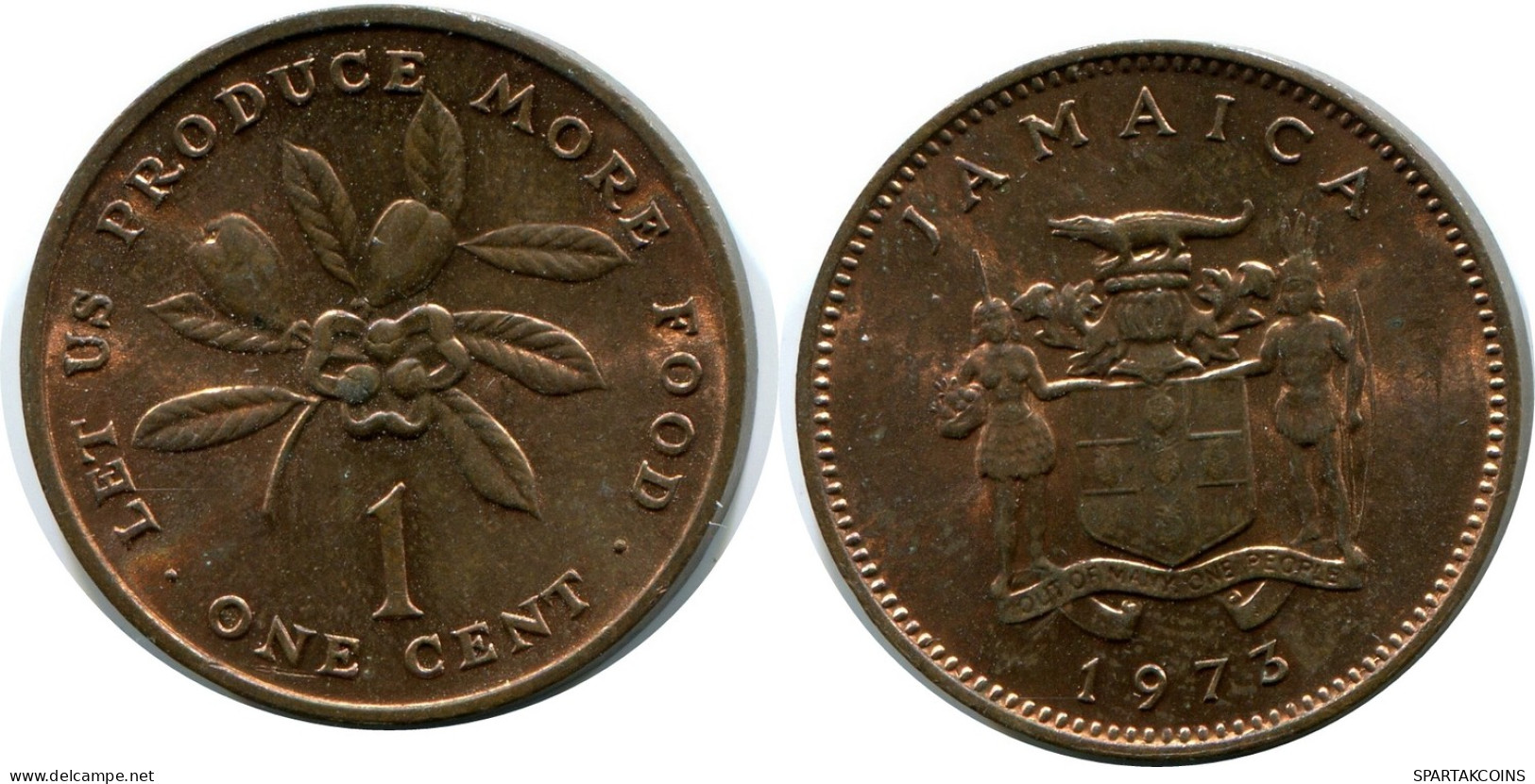 1 CENT 1973 JAMAÏQUE JAMAICA Pièce #AX924.F - Jamaique