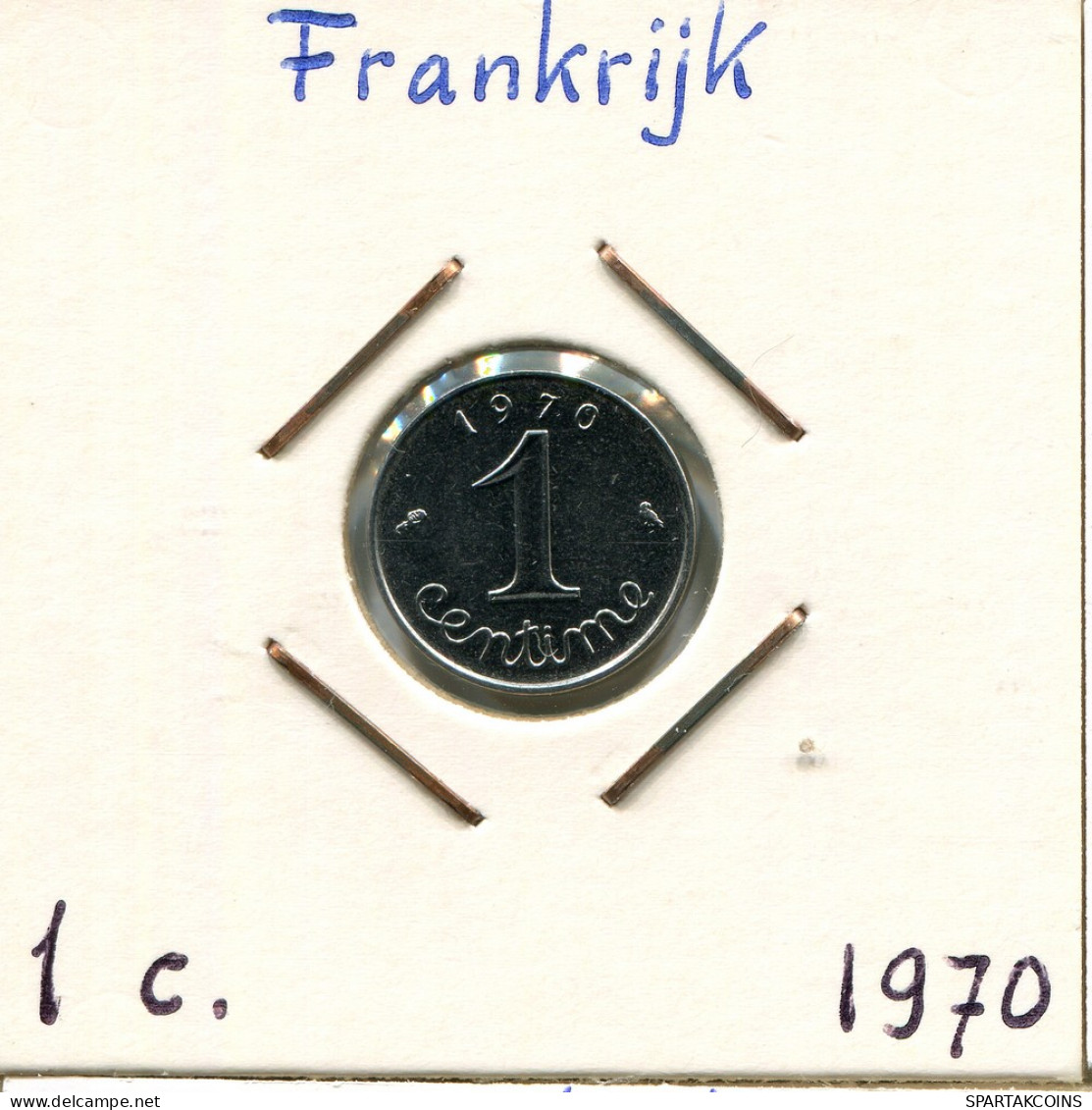 1 CENTIME 1970 FRANCE Pièce Française #AK974.F - 1 Centime