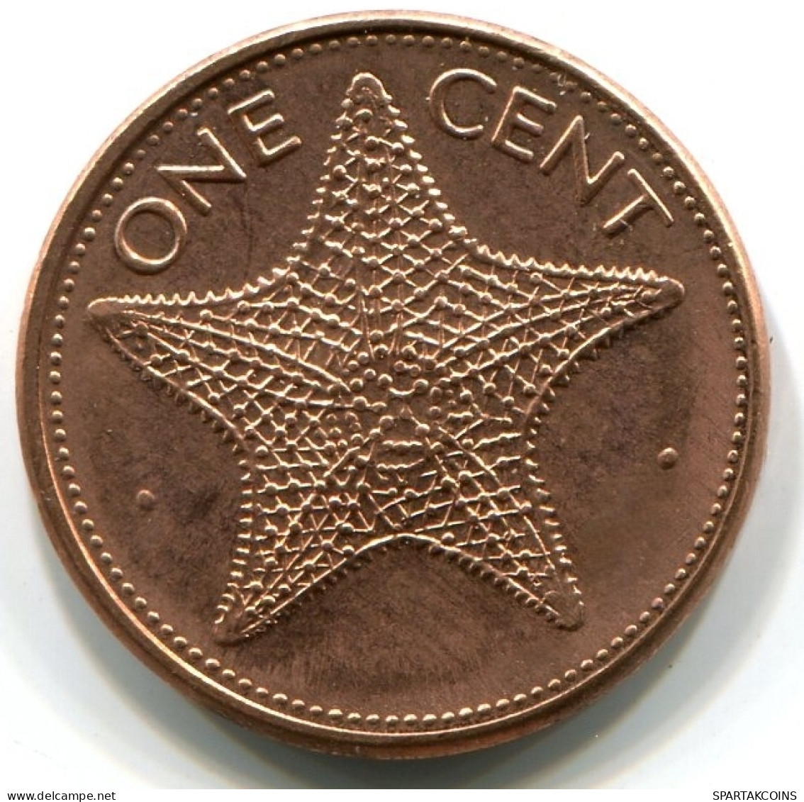 1 CENT 1998 BAHAMAS Pièce UNC STARFISH #W11463.F - Bahama's