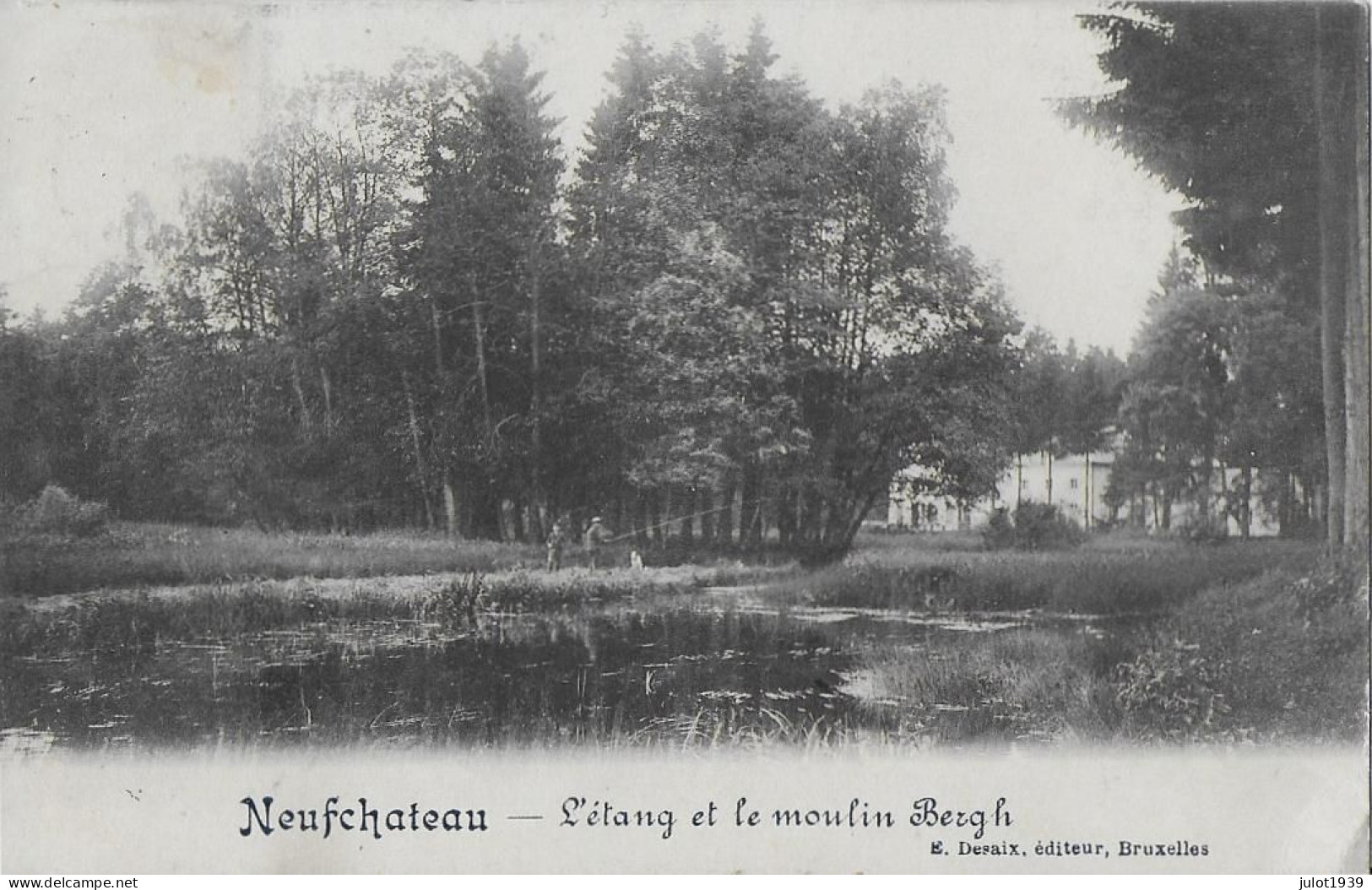 Julot1939 . NEUFCHATEAU ..-- Etangs MOULIN BERGH 1912 Vers LIEGE ( Melle La BARONNE DE MOFFARTS ) . Vverso . - Neufchâteau