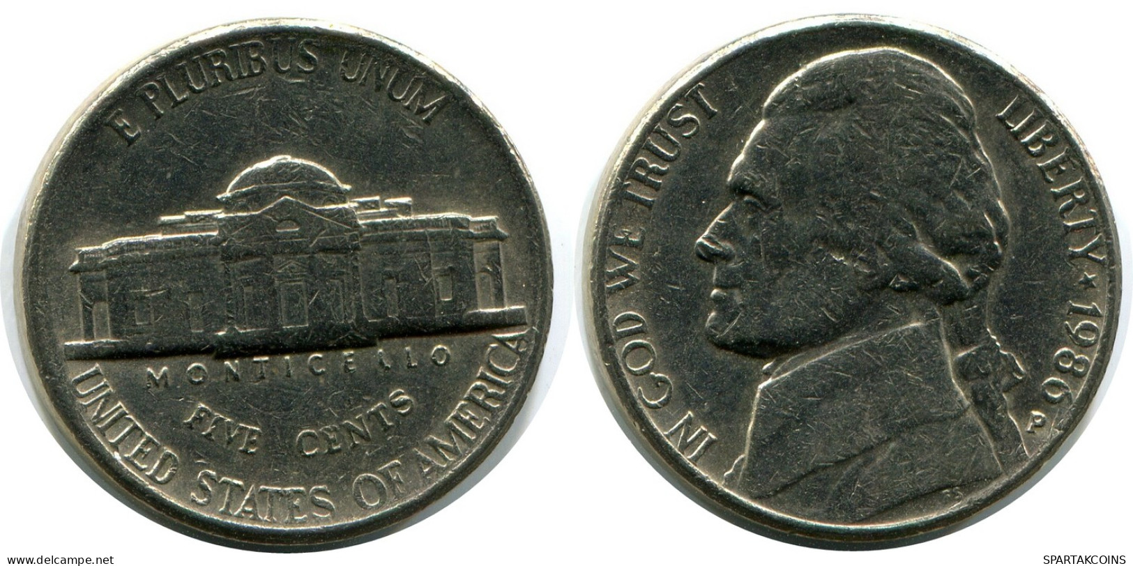 5 CENTS 1986 USA Münze #AZ266.D - 2, 3 & 20 Cents