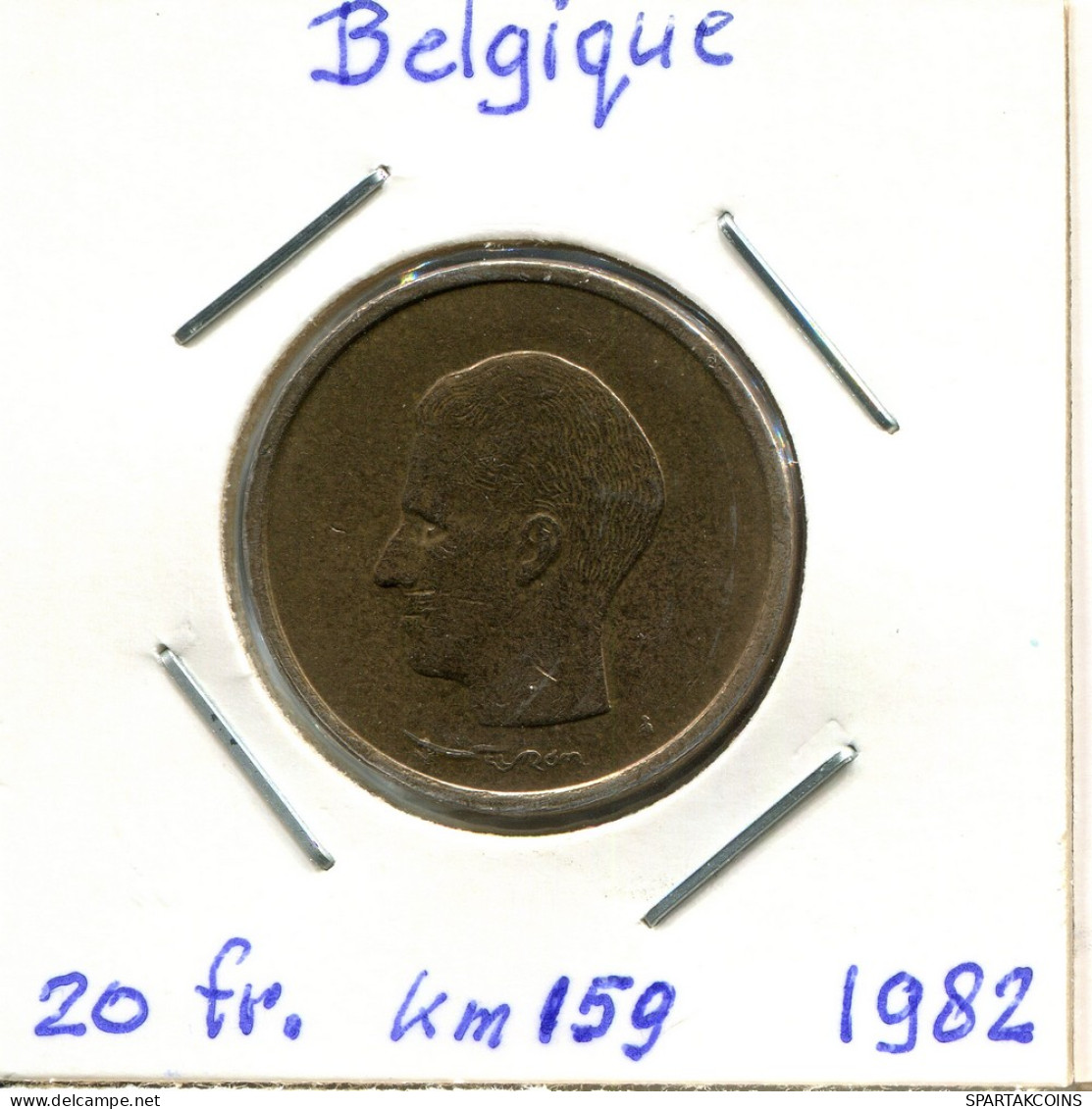 20 FRANCS 1982 Französisch Text BELGIEN BELGIUM Münze #BA664.D - 20 Francs