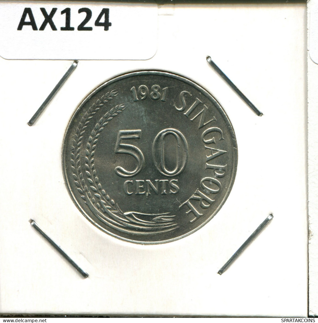 50 CENTS 1981 SINGAPUR SINGAPORE Münze #AX124.D - Singapour