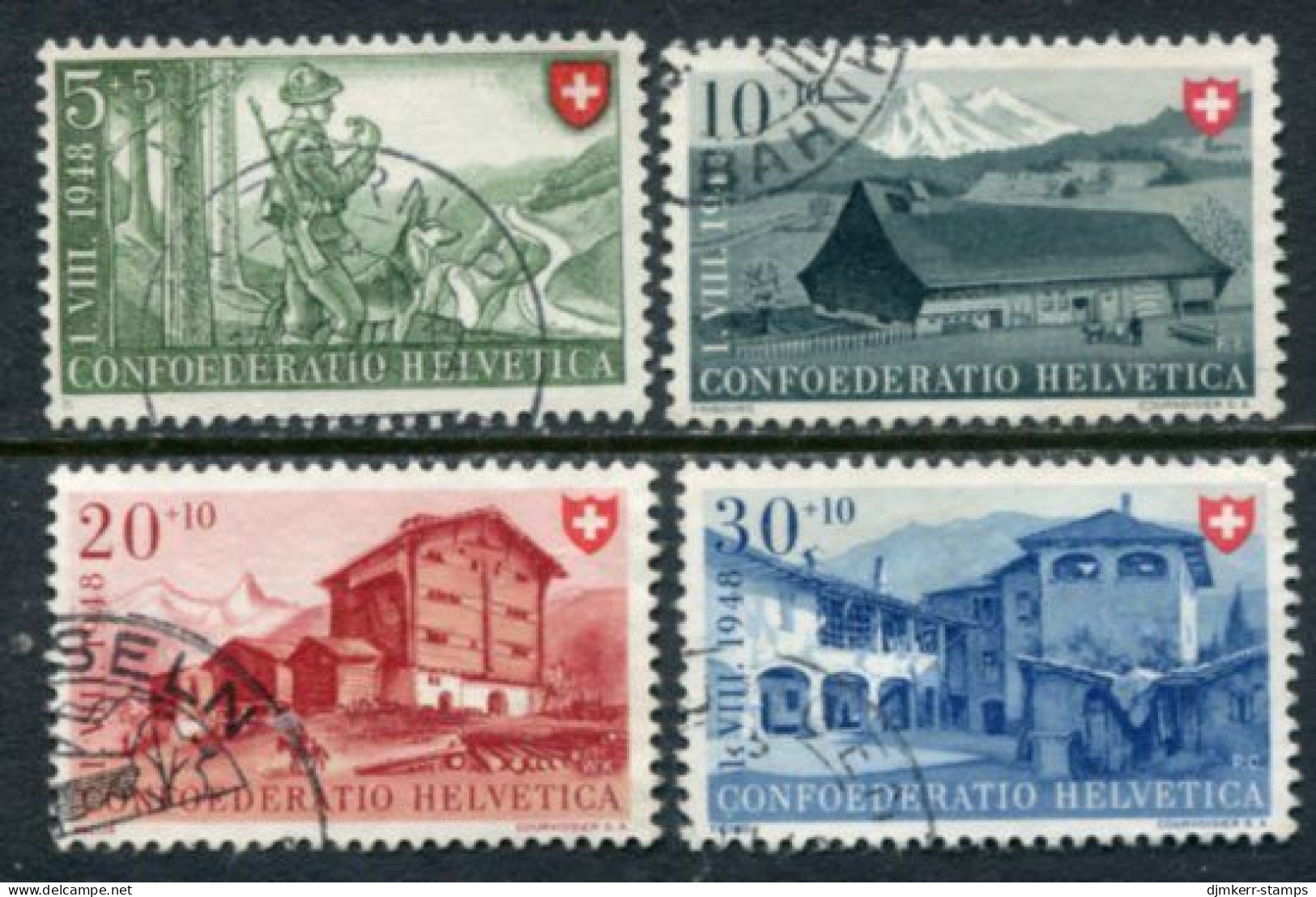 SWITZERLAND 1948 Pro Patria Set Used. Michel 508-11 - Used Stamps