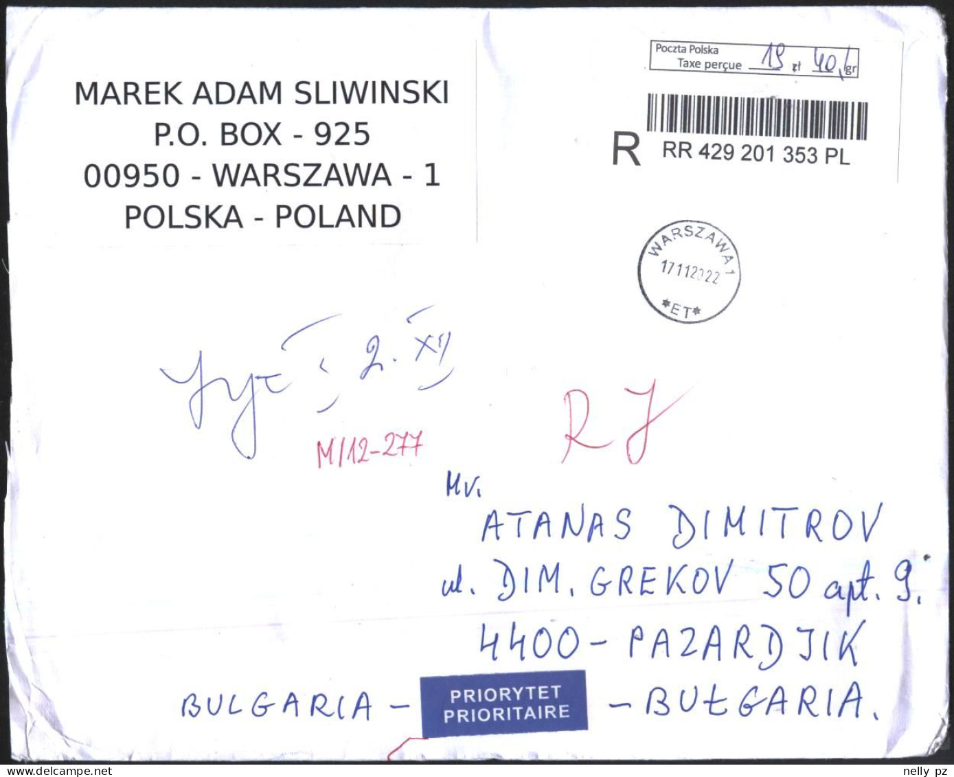 Mailed Cover (registered Letter) 2020  From Poland - Brieven En Documenten