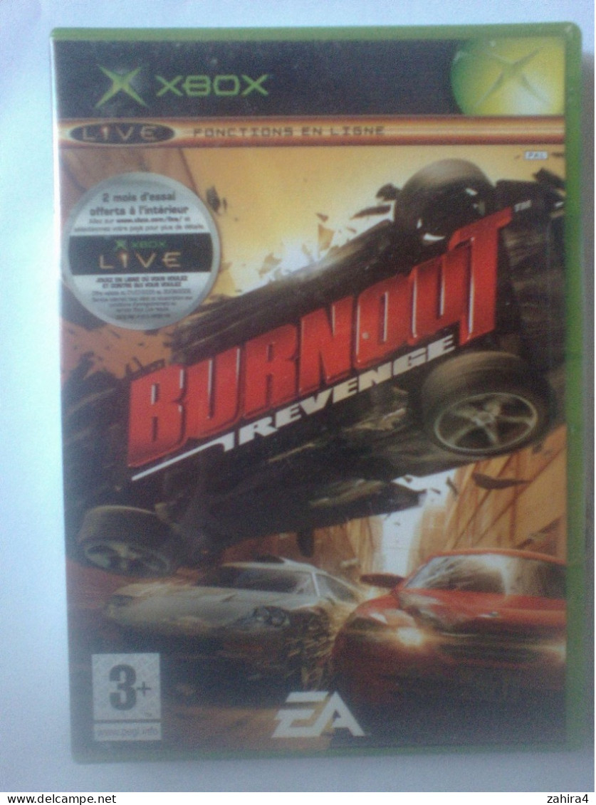 Xbox Live Fonction En Ligne Burnout Rtevenge 3+ EA - CD ? Xbox HALO . 2  Bungie 2004 Microsoft Voir Scanne ? - Xbox