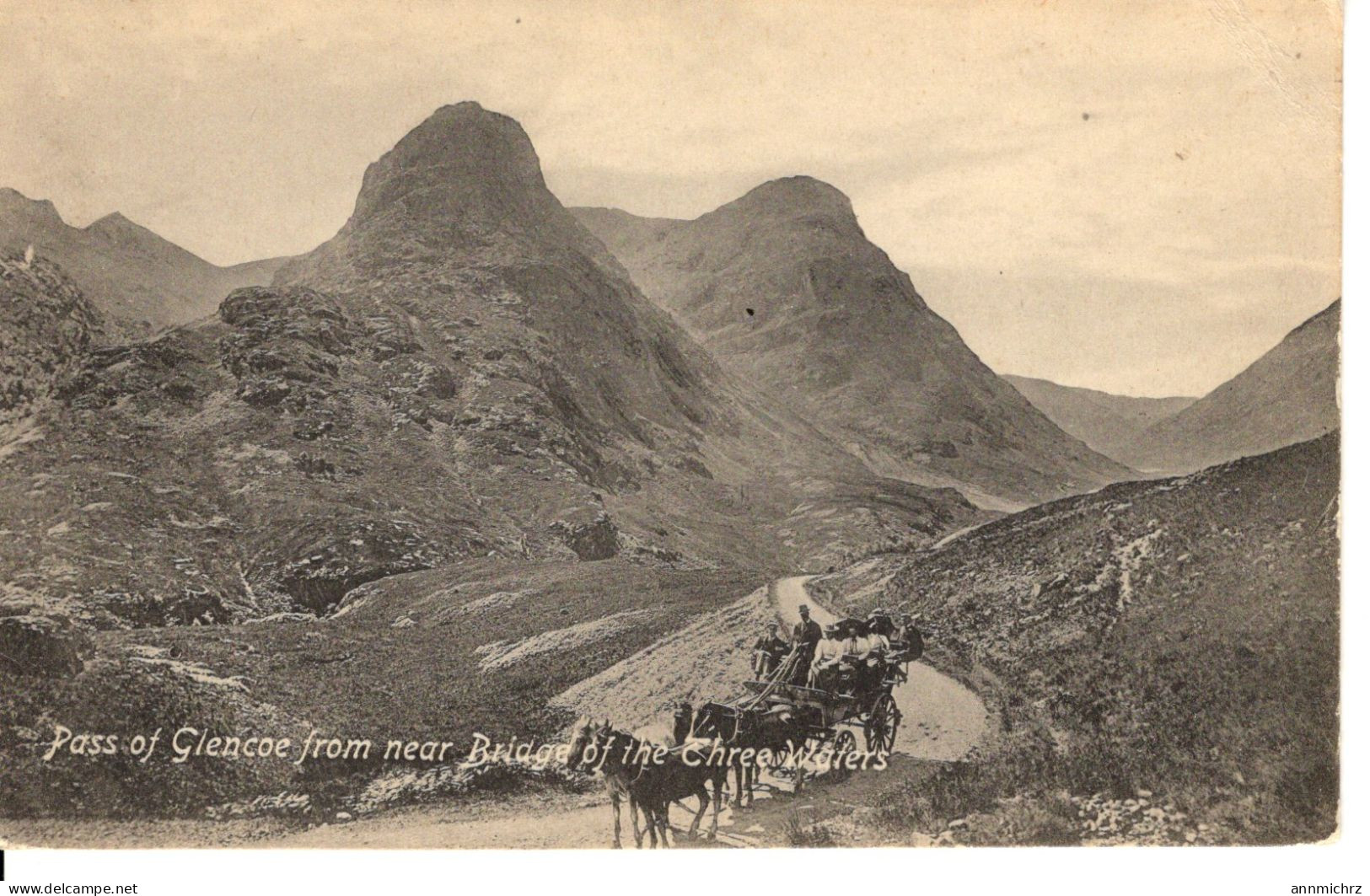 PASS OF GLENCOE FROM NEAR BRIDGE - Inverness-shire