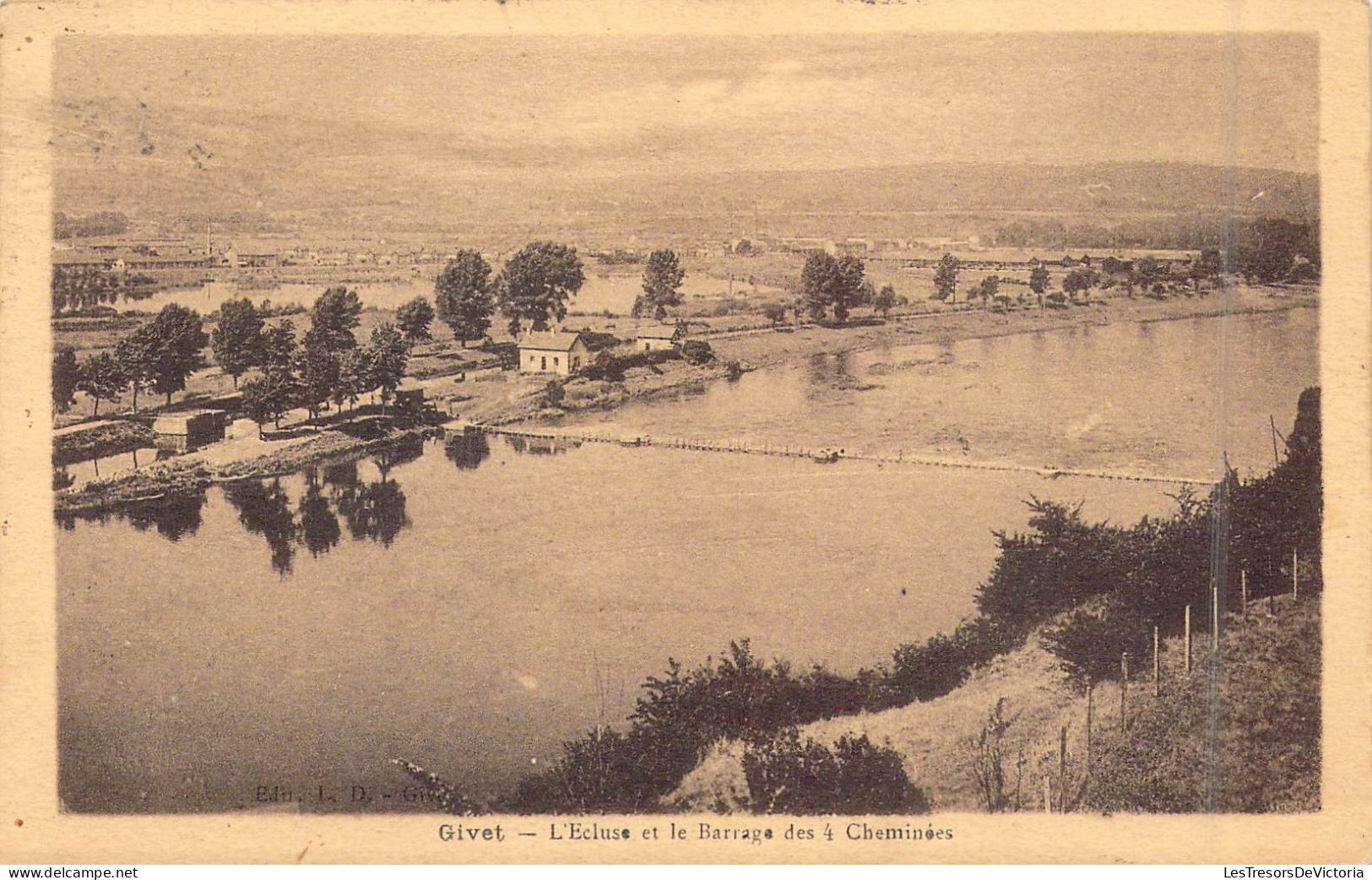 FRANCE - 08 - Givet - L'Ecluse Et Le Barrage Des 4 Cheminées - Carte Postale Ancienne - Givet