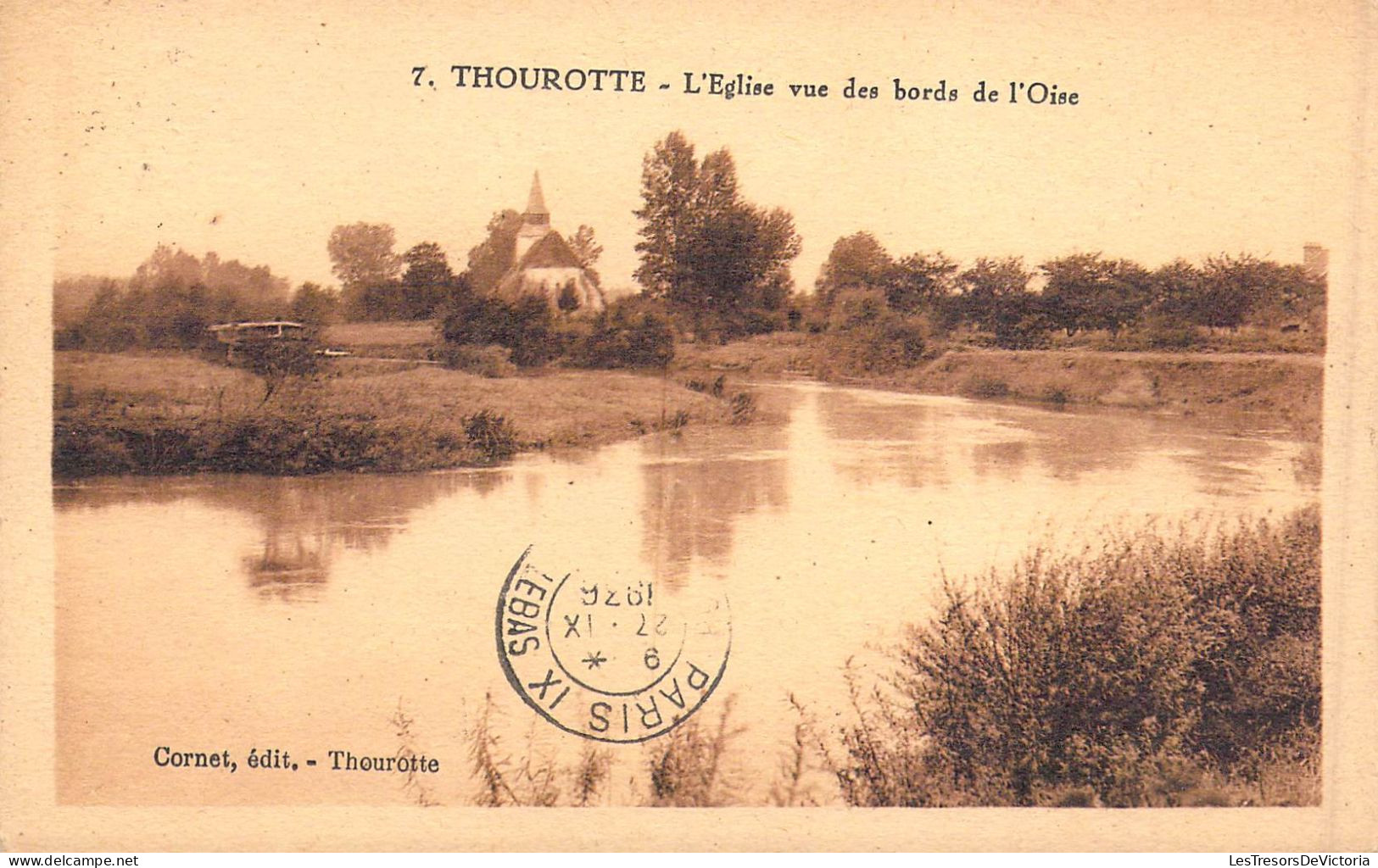 FRANCE - 60 - Thourotte - L'Eglise Vue Des Bords De L'Oise - Carte Postale Ancienne - Thourotte