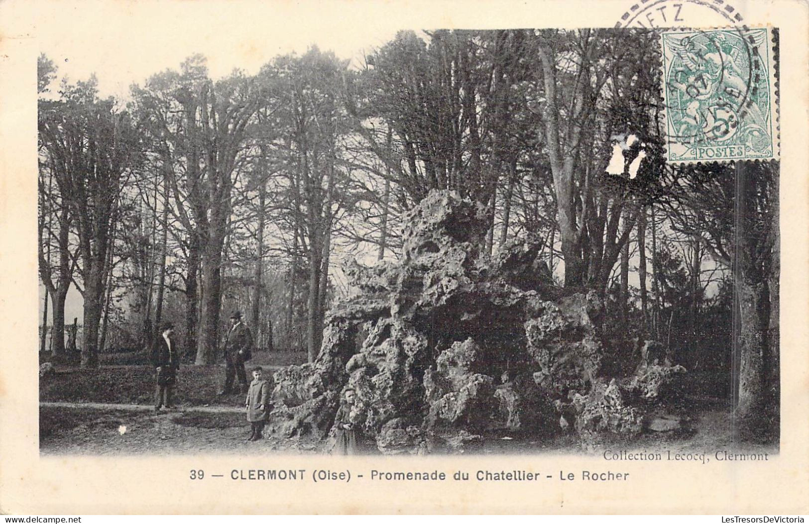 FRANCE - 60 - Clermont - Promenade Du Chatellier - Le Rocher - Carte Postale Ancienne - Clermont