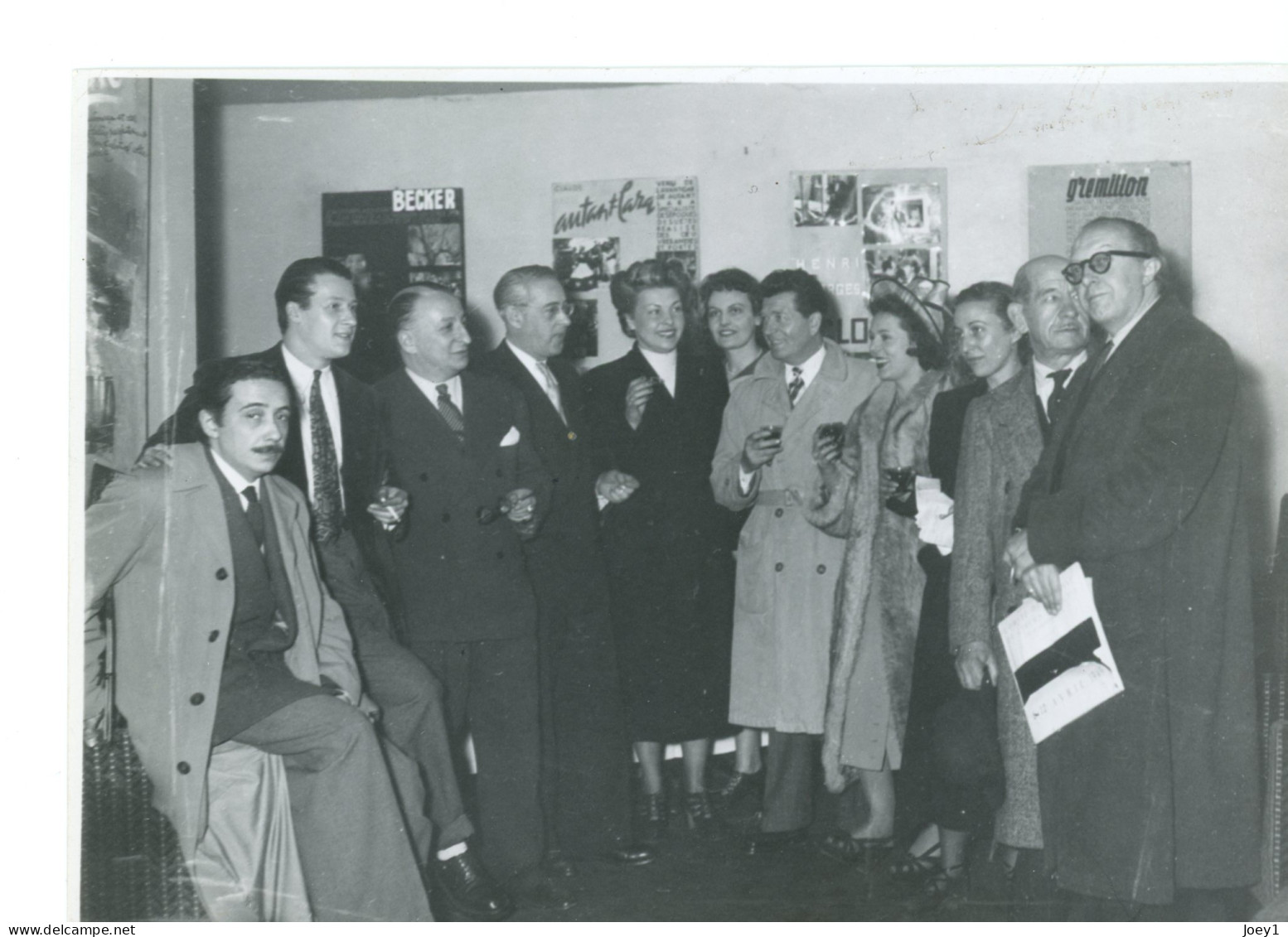 Photo Albert Préjean Du 19 Avril 1949 Avec Dautricourt Et D Autres Personnalités,photo Astra - Photographs