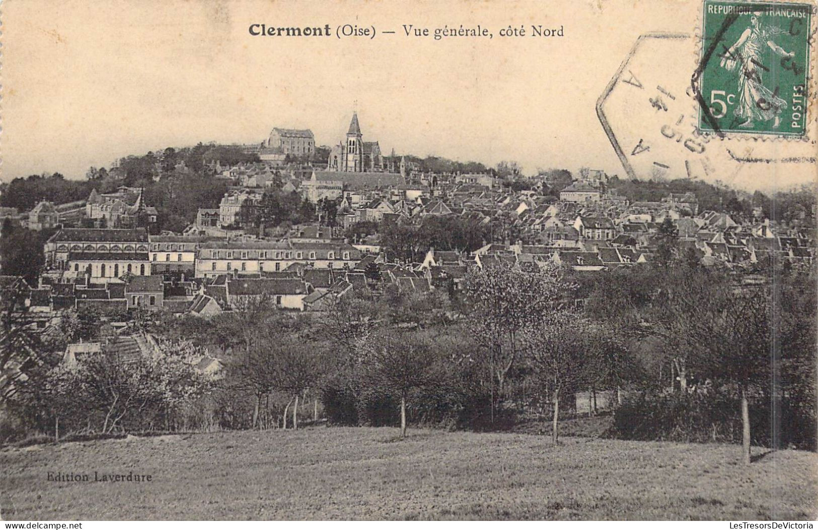 FRANCE - 60 - Clermont - Vue Générale, Côté Nord - Carte Postale Ancienne - Clermont