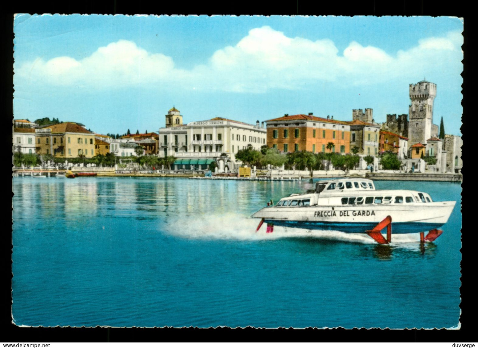 Italia Sirmione Lago Di Garda Freccia Del Garda Aliscafo Aeroglisseur Hydroglisseur Bateau - Luftkissenfahrzeuge