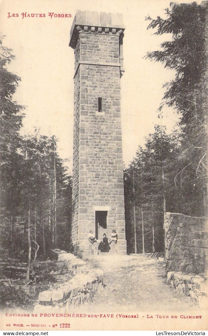 FRANCE - 88 - Environs De Provenchères-sur-fave - La Tour Du Climont - Carte Postale Ancienne - Provencheres Sur Fave