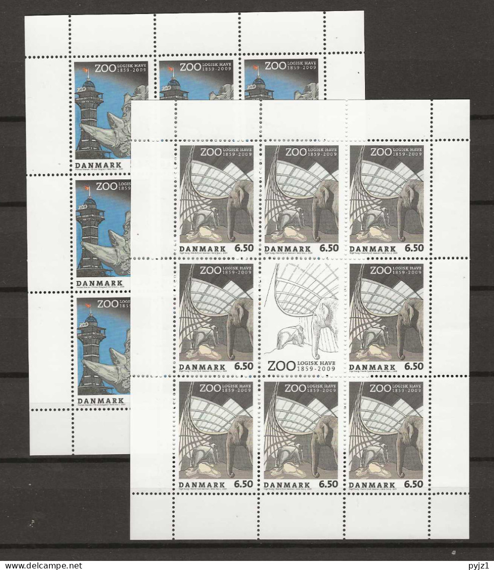 2005 MNH Denmark Mi 1530-31 Kleinbogen - Blocks & Kleinbögen