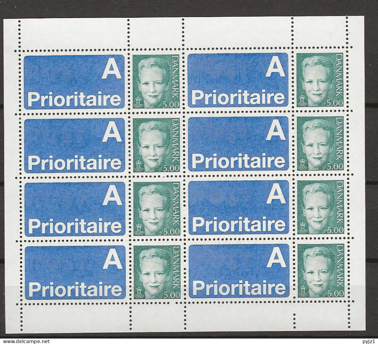 2004 MNH Denmark Mi 1243-II Kleinbogen - Blocks & Kleinbögen