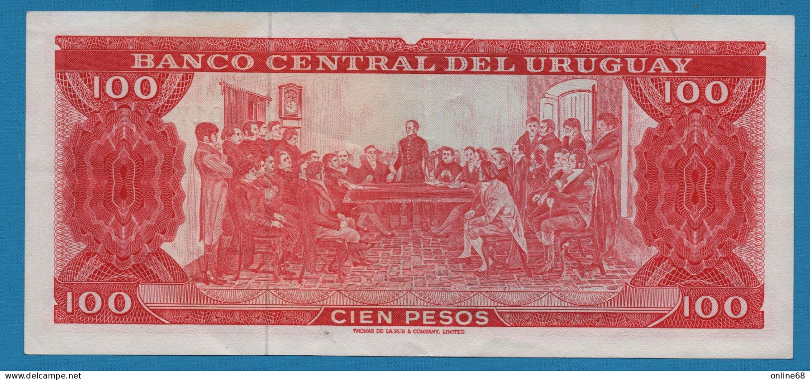 URUGUAY 100 PESOS ND (1967) # 20017233 P# 47a  General Artigas - Uruguay