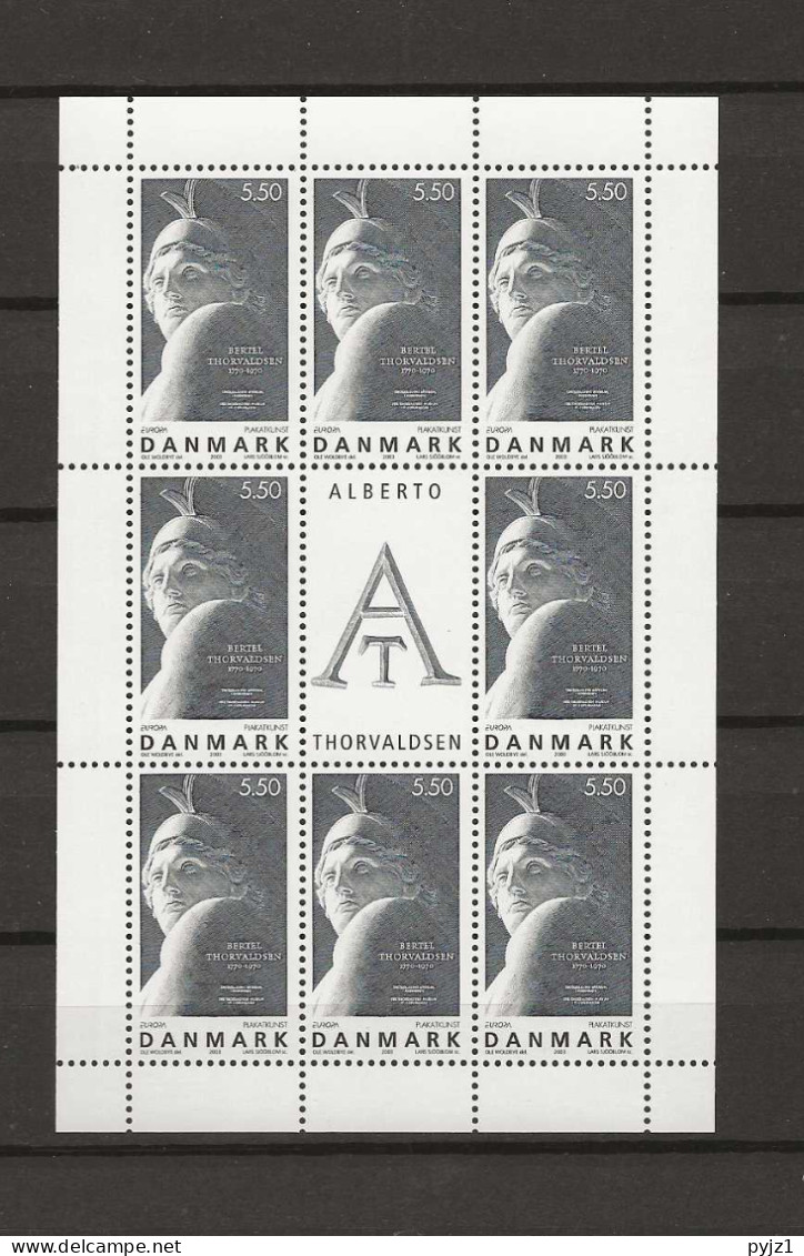 2003 MNH Denmark Mi 1342 Kleinbogen - Blocs-feuillets