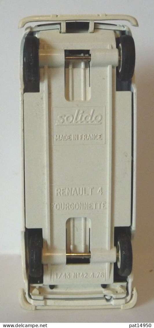 PAT14950 RENAULT 4 F6 DB VITRERIE MIROITERIE VILLEURBANNE  Marque SOLIDO N°42 - Solido