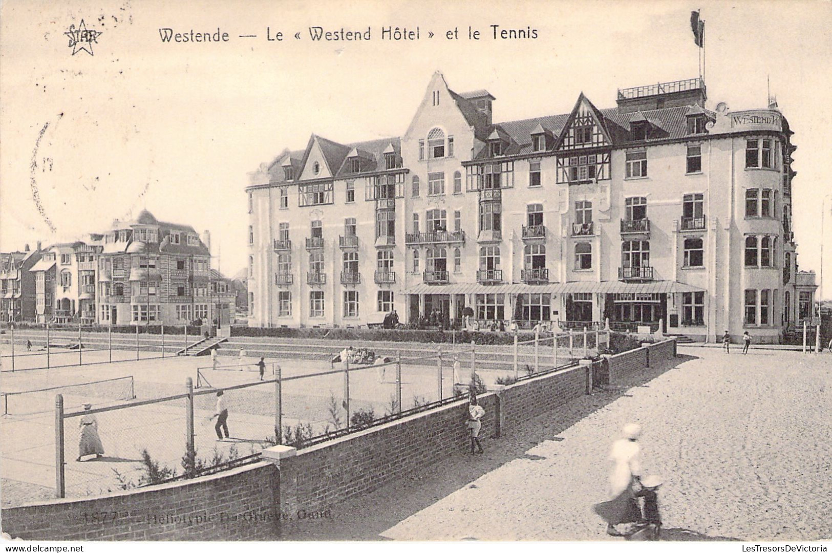 BELGIQUE - WESTENDE - Le Westend Hôtel Et Le Tennis - Carte Postale Ancienne - Westende