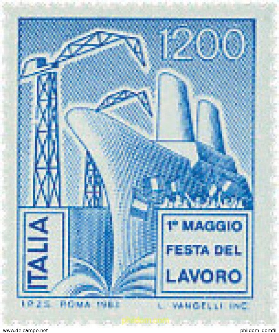124529 MNH ITALIA 1983 DIA DEL TRABAJADOR - Sonstige & Ohne Zuordnung