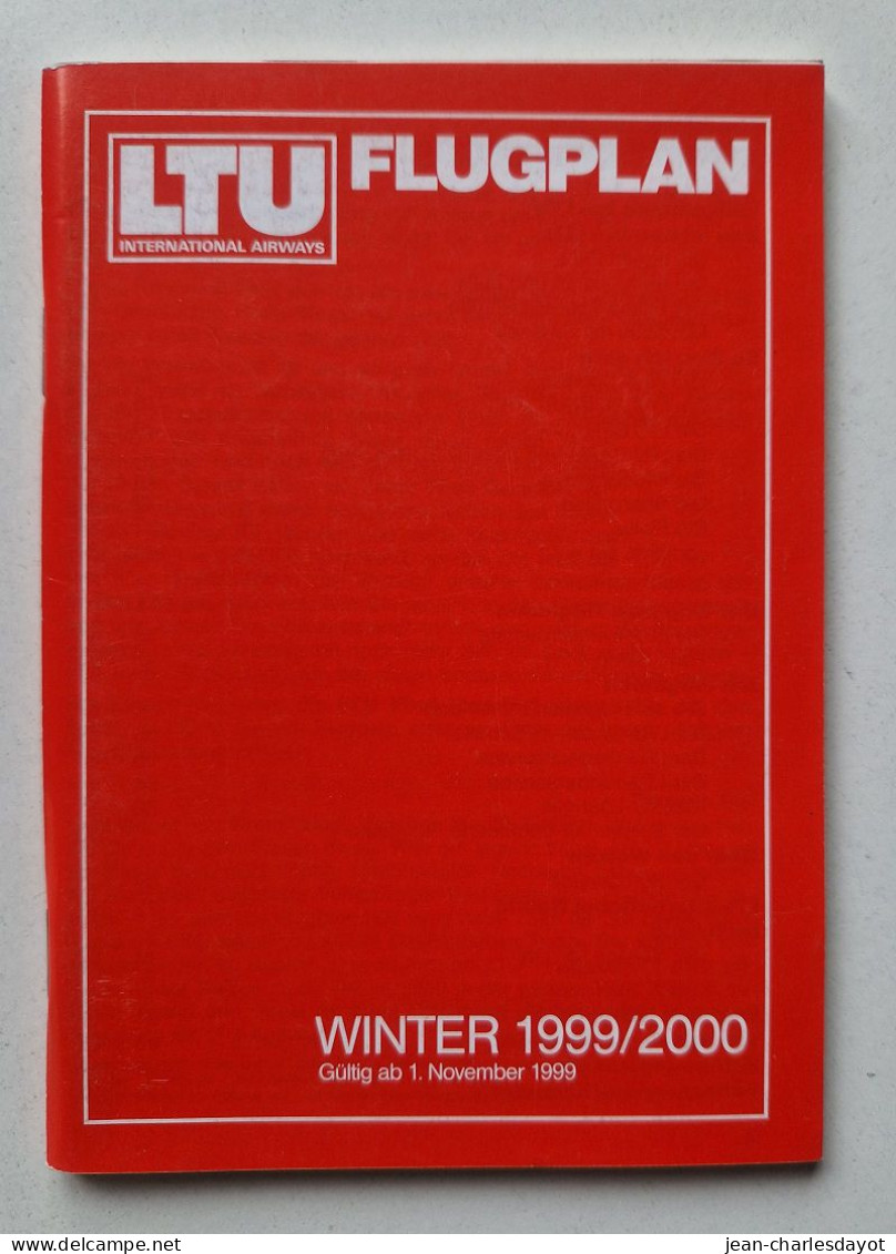 Guide Horaire : LTU 1999-2000 - Horaires