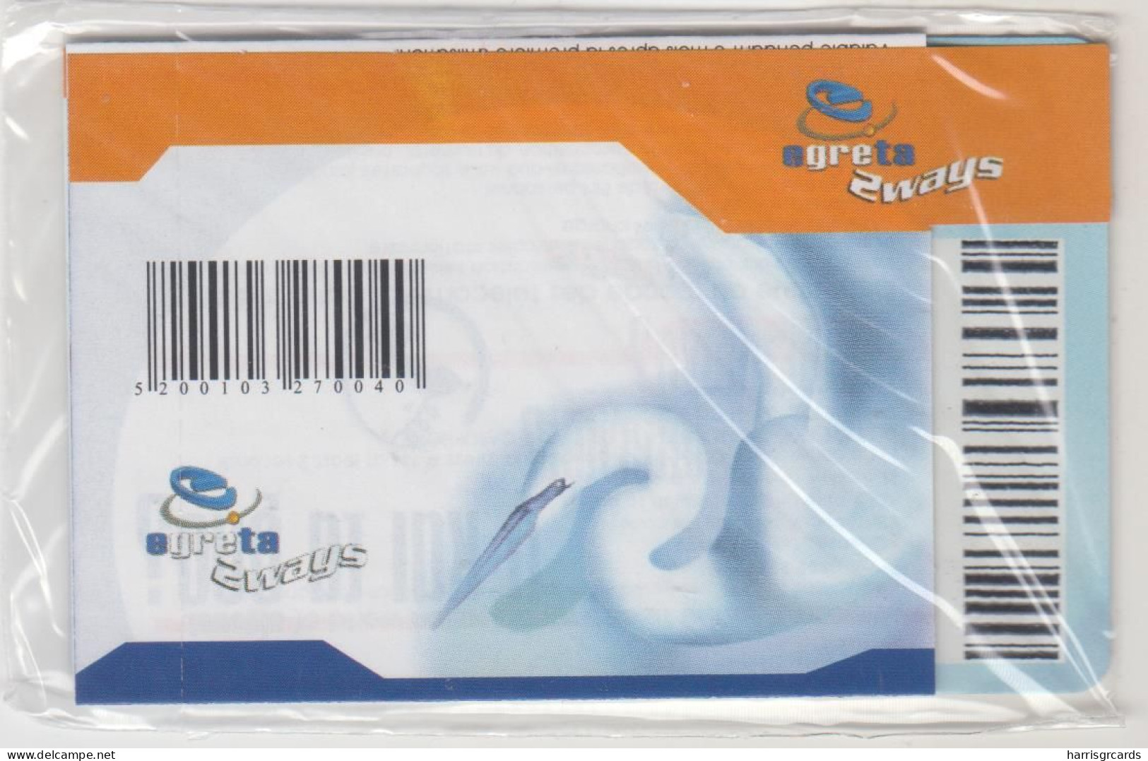 GREECE - Egreta (Swan) , Prepaid Card 4.5 €, Mint - Griechenland