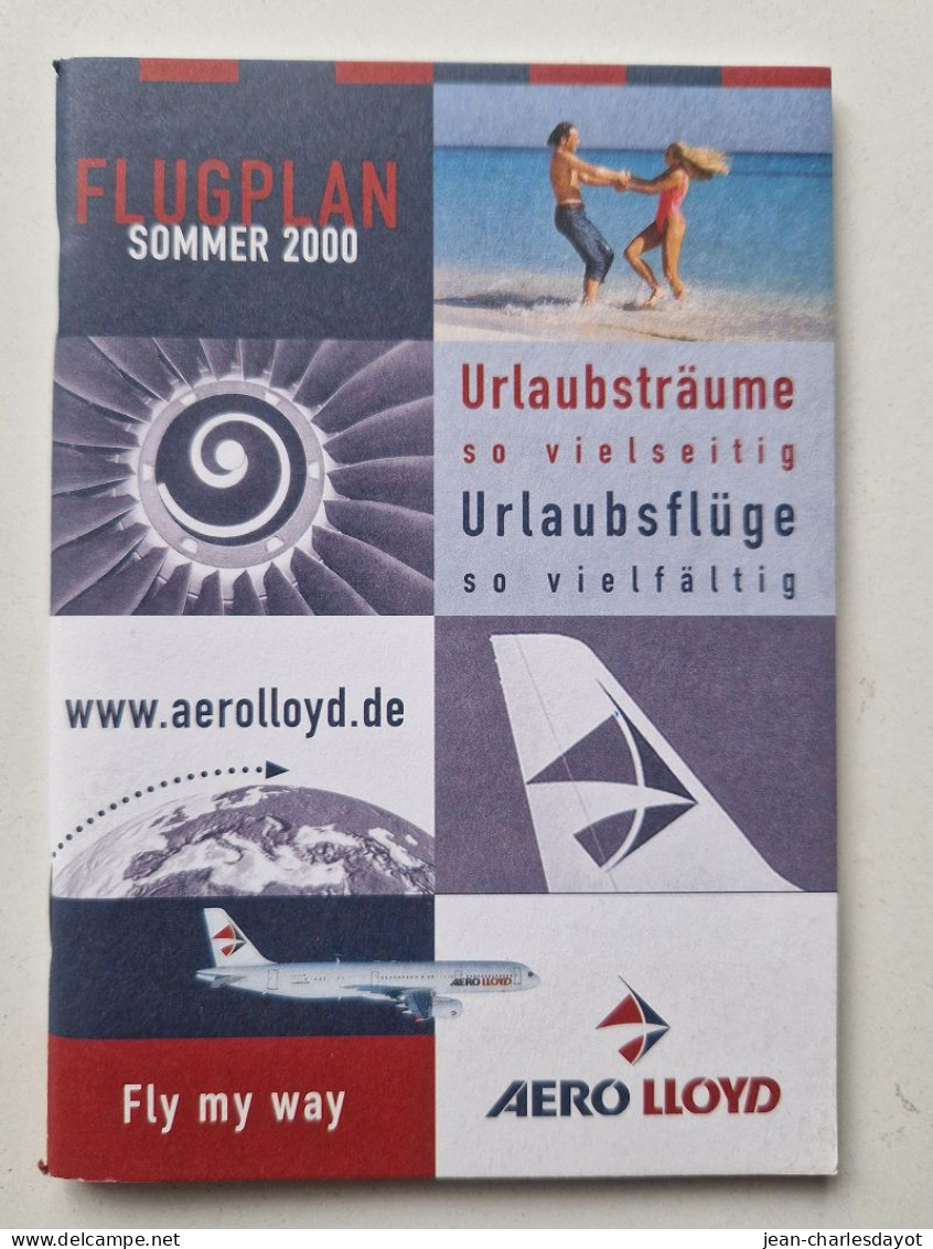 Guide Horaire : AERO LLOYD 2000 - Zeitpläne