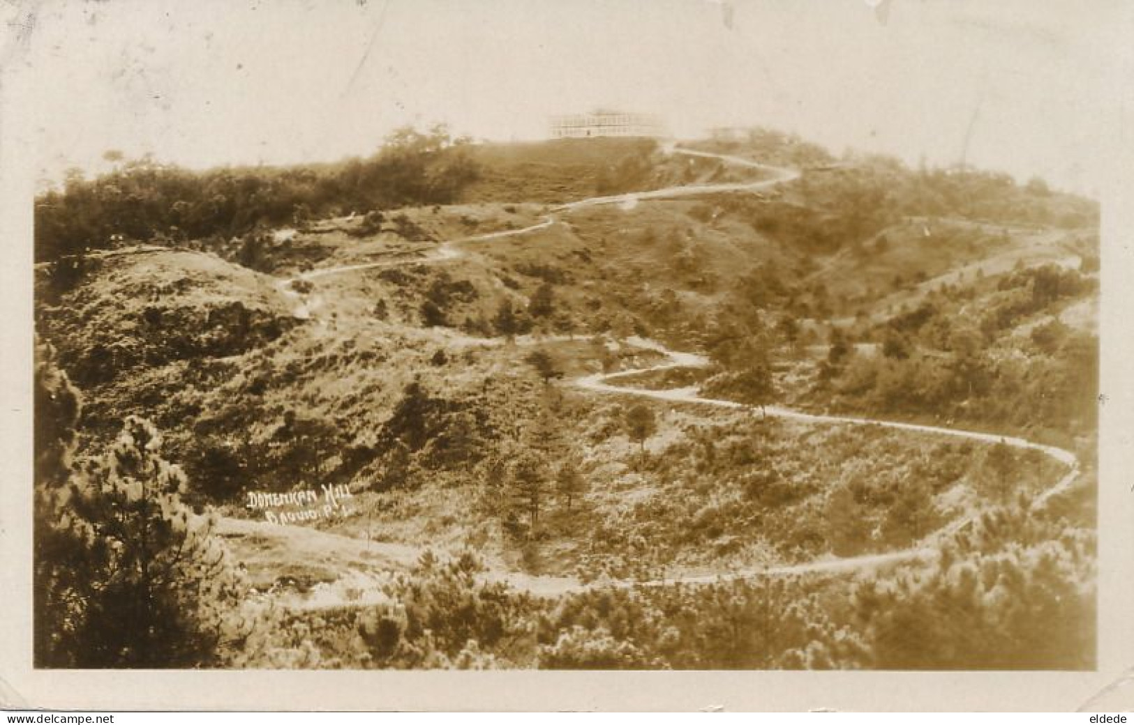 Real Photo  Domenican Hill Near Baguio  P. Used Manila 1929  To Holland - Philippines