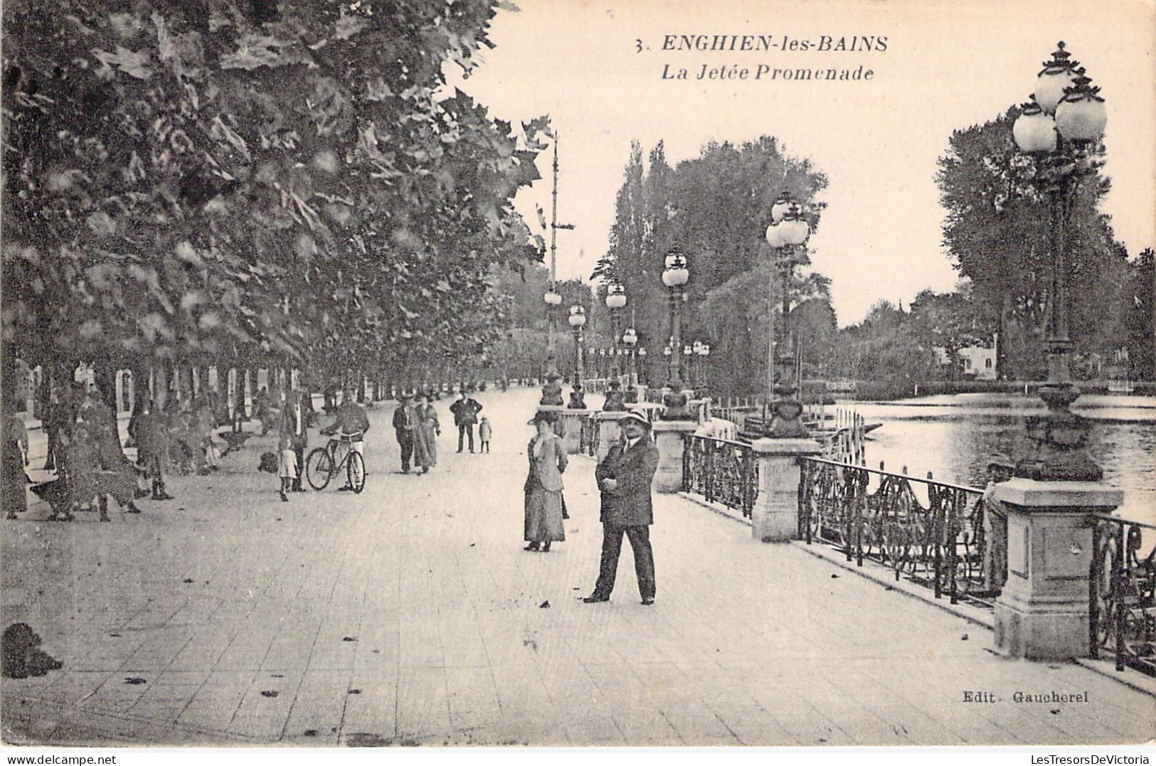 FRANCE - 95 - ENGHIENS LES BAINS - La Jetée Promenade - Edit Gauherel - Carte Postale Ancienne - Enghien Les Bains