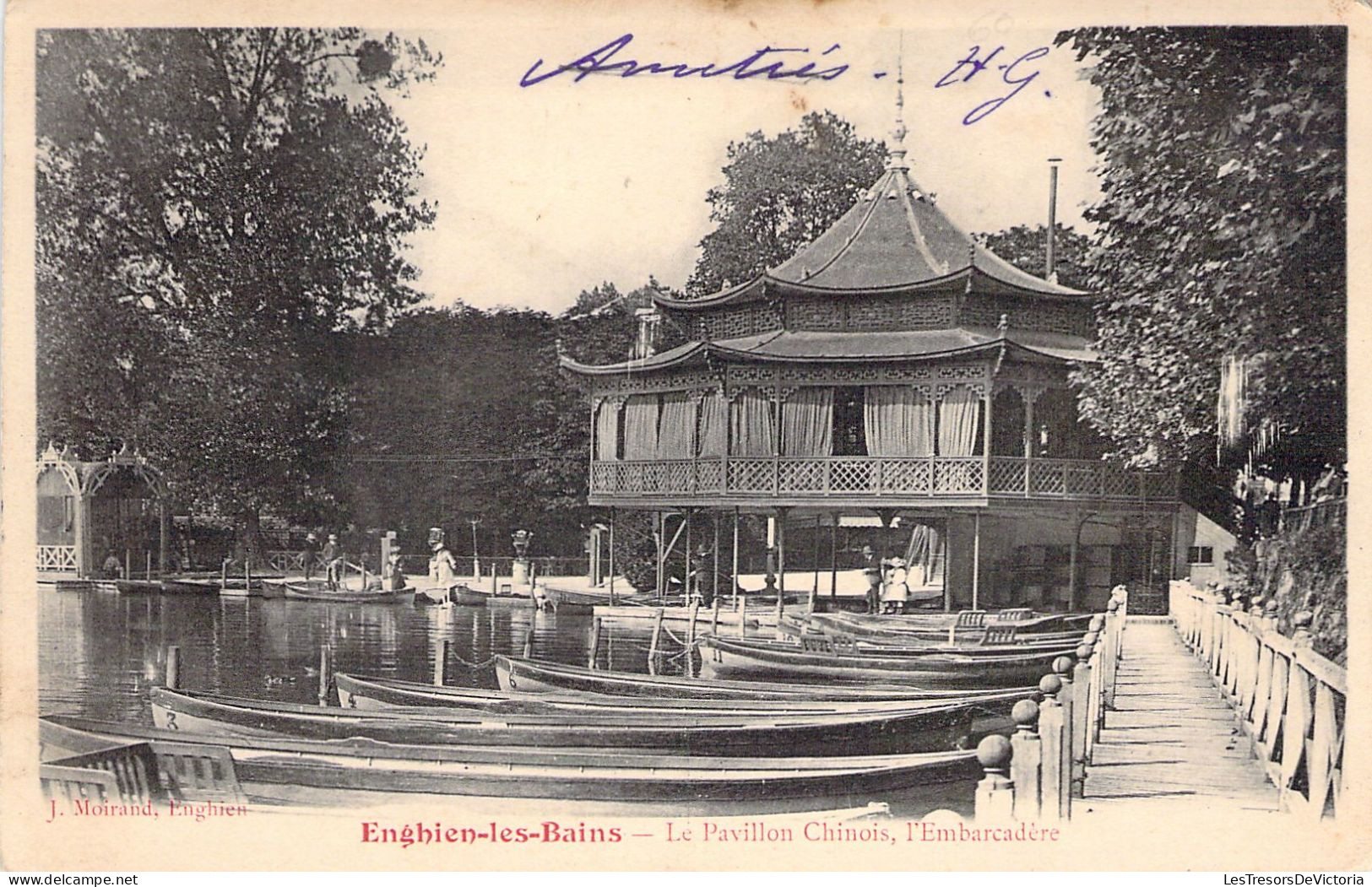 FRANCE - 95 - ENGHIENS LES BAINS - Le Pavillon Chinois - L'Embarcadère - Carte Postale Ancienne - Enghien Les Bains