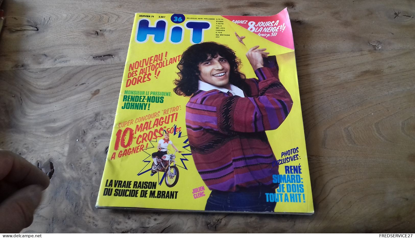 95 / HIT N° 36 1975 LA VRAIE RAISON DU SUICIDE DE MIKE BRANT ECT - Musique