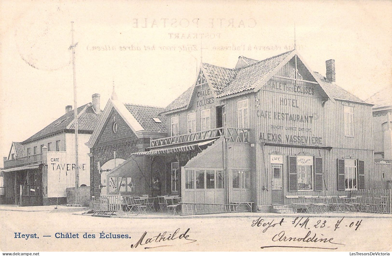 BELGIQUE - HEYST - Châlet Des Ecluses - Carte Postale Ancienne - Heist