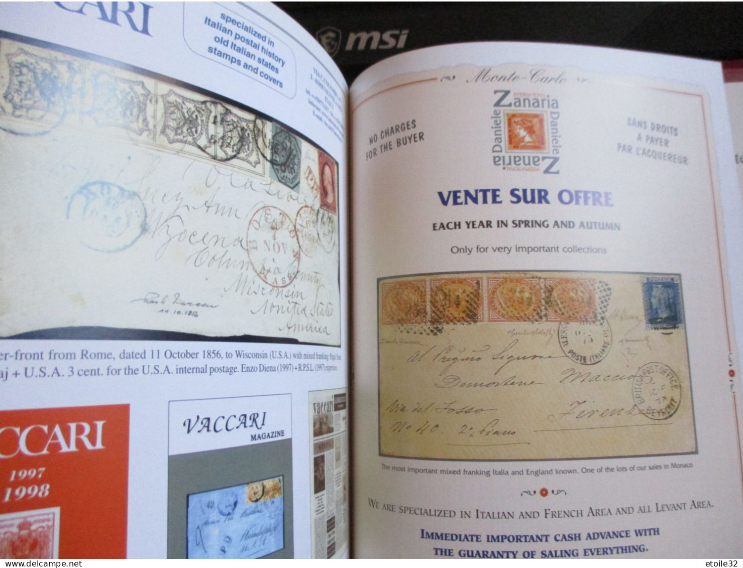 Timbres Et Documents Parmi Les Plus Rare Du Monde Superbe - Catalogi Van Veilinghuizen