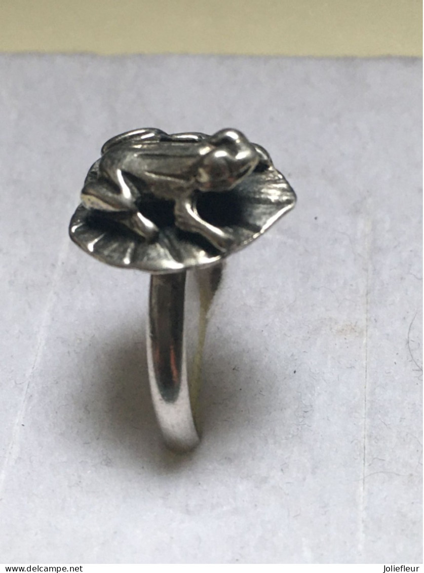 Bague En Argent 925 Taille 58/59   **la Grenouille ** - Ring