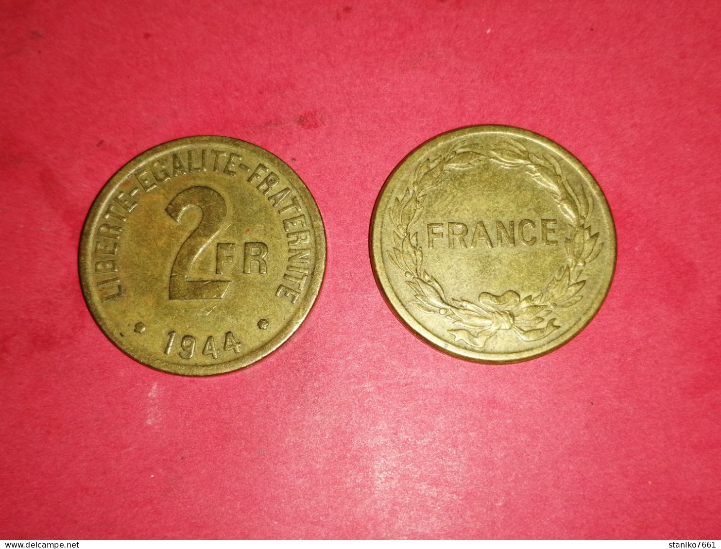 DEUX BELLES MONNAIES 2 FRANCS 1944 PHILADELPHIE - 2 Francs