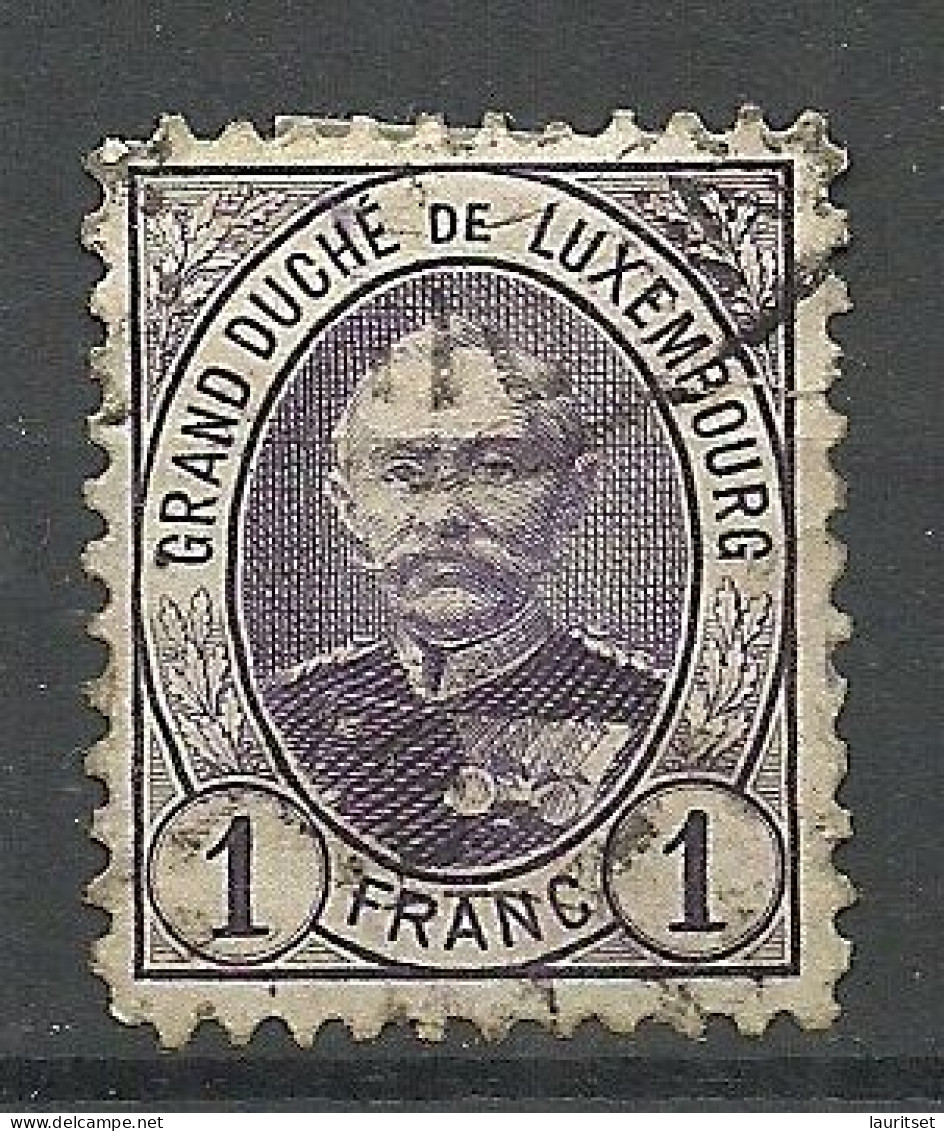 LUXEMBOURG Luxemburg 1893 Michel 64 D O - 1895 Adolphe Rechterzijde