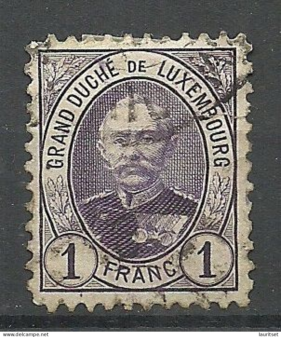 LUXEMBOURG Luxemburg 1893 Michel 64 D O - 1895 Adolphe Right-hand Side