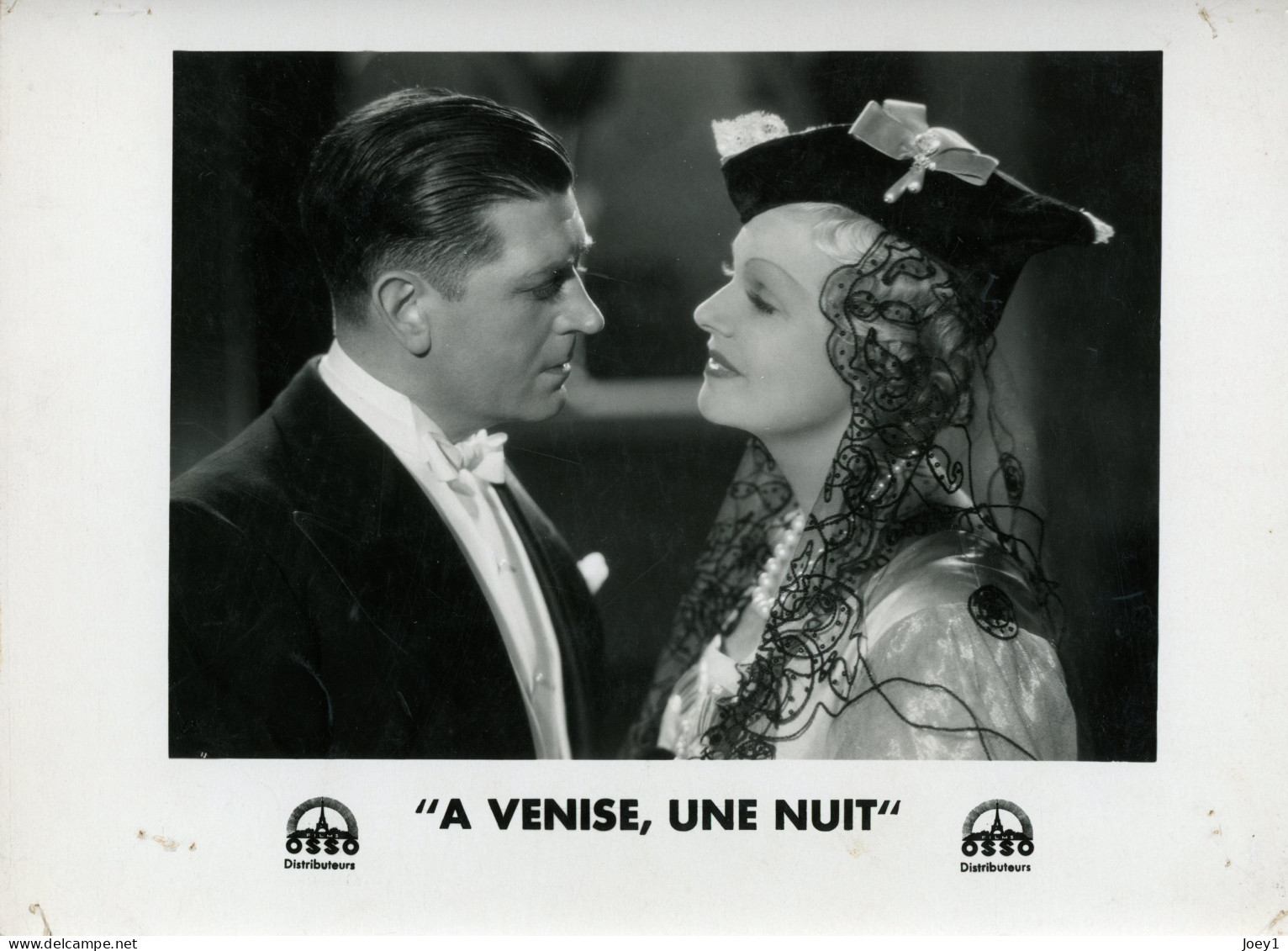 Série d affiche photo du film "A Venise une nuit" avec Albert Préjean et Marcel Mouloudji enfant