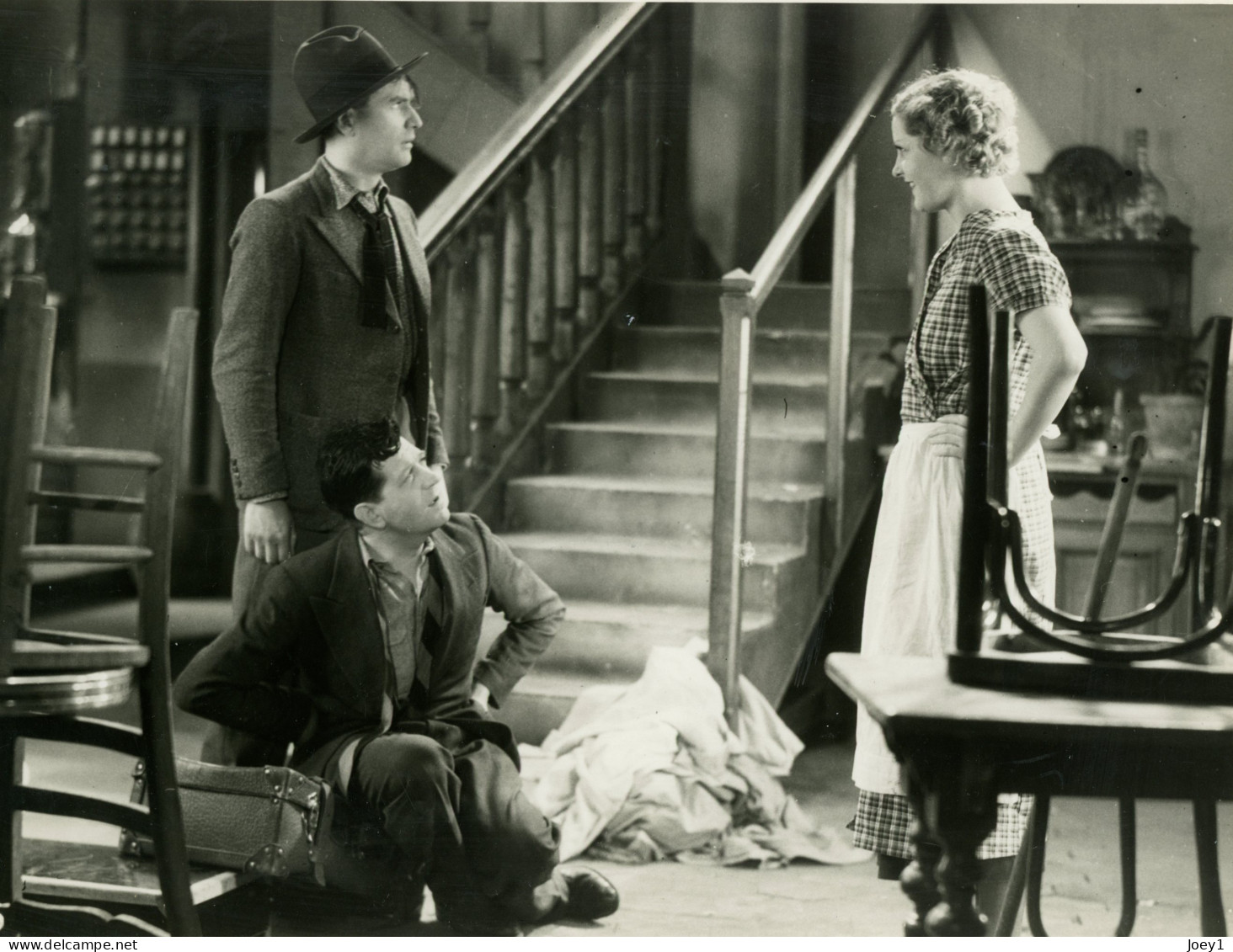 Photo Albert Préjean ,Marie Glory ,Pierre Laurel,Hubert Prélier Dans Paquebot Tenacity De Julien Duvivier - Fotos