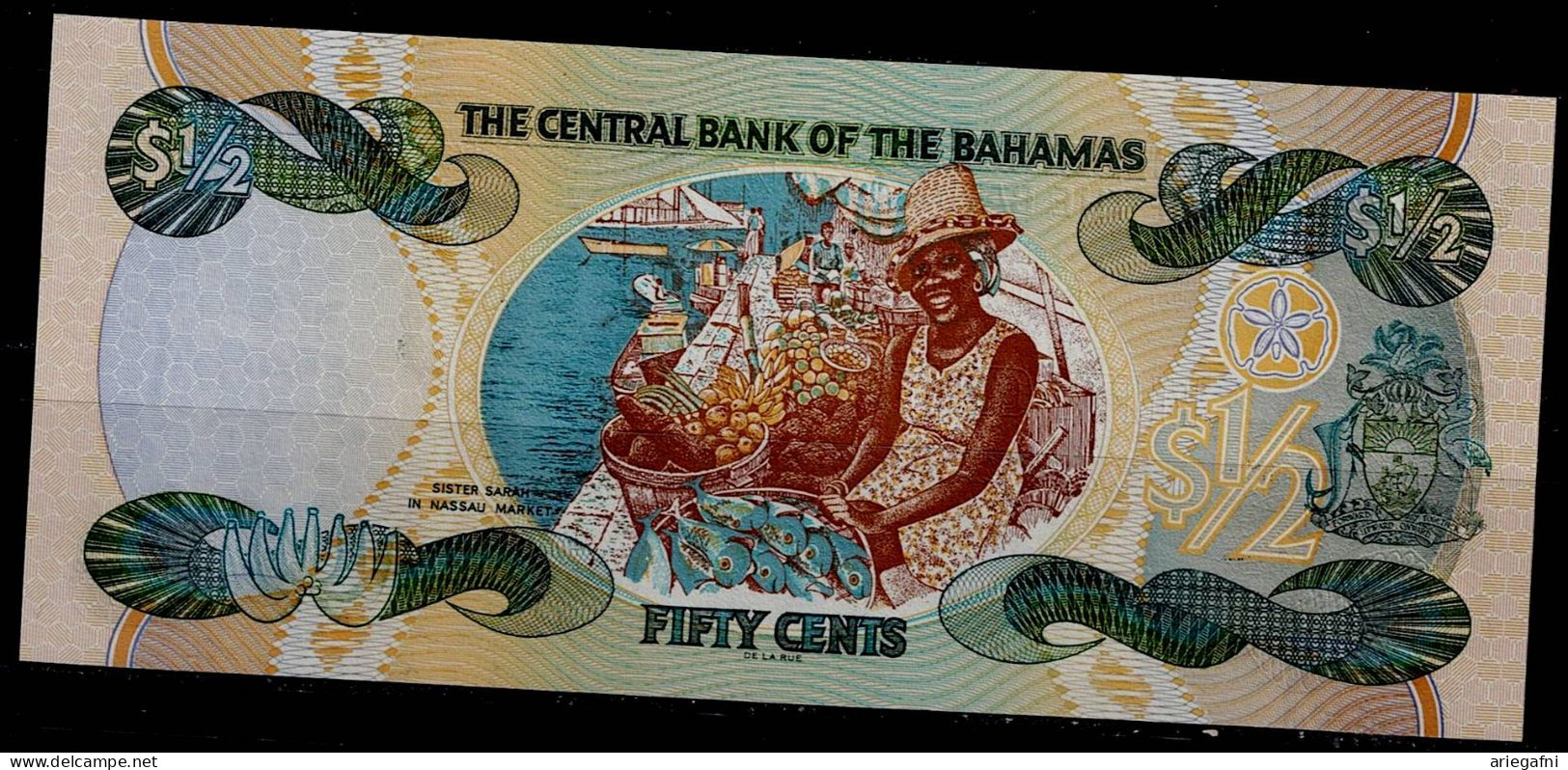 BAHAMAS 2001 BANKNOTES 1/2 DOLLAR UNC !! - Bahamas