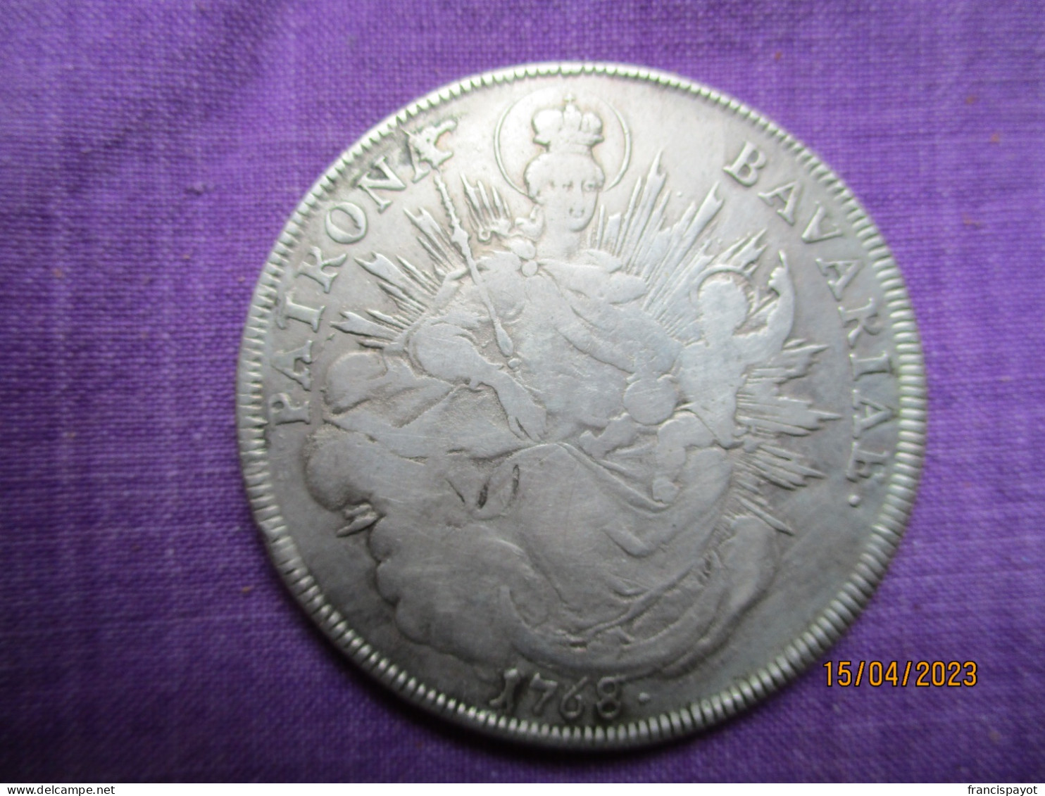 Bayern Thaler Maximilian III 1768 - 2, 3 & 5 Mark Silber