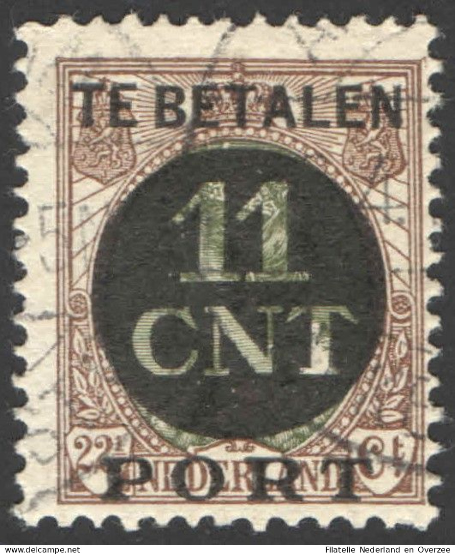Nederland 1924 Postpakket-verrekenzegel 1A Gestempeld/used Tanding/Perforation 12 1/2 - Autres & Non Classés