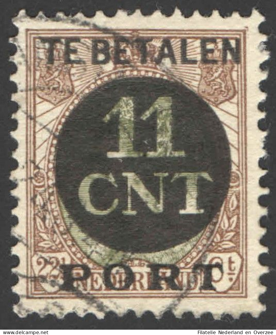 Nederland 1924 Postpakket-verrekenzegel 1A Gestempeld/used Tanding/Perforation 12 1/2 - Autres & Non Classés